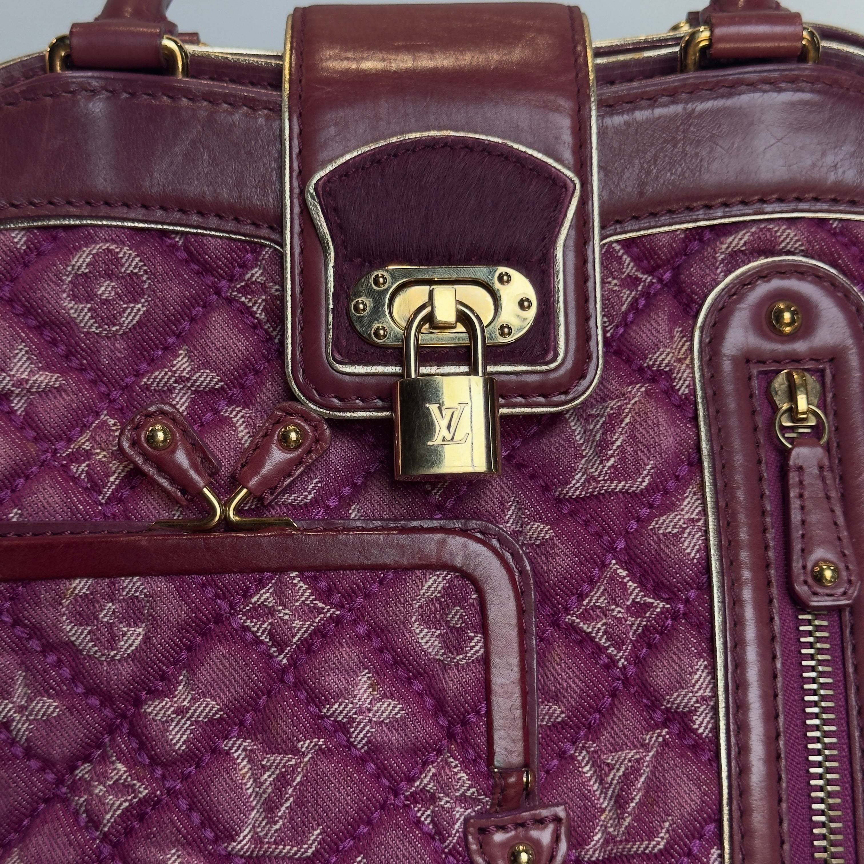 Limited Edition Louis Vuitton Pink Denim Linda Bag