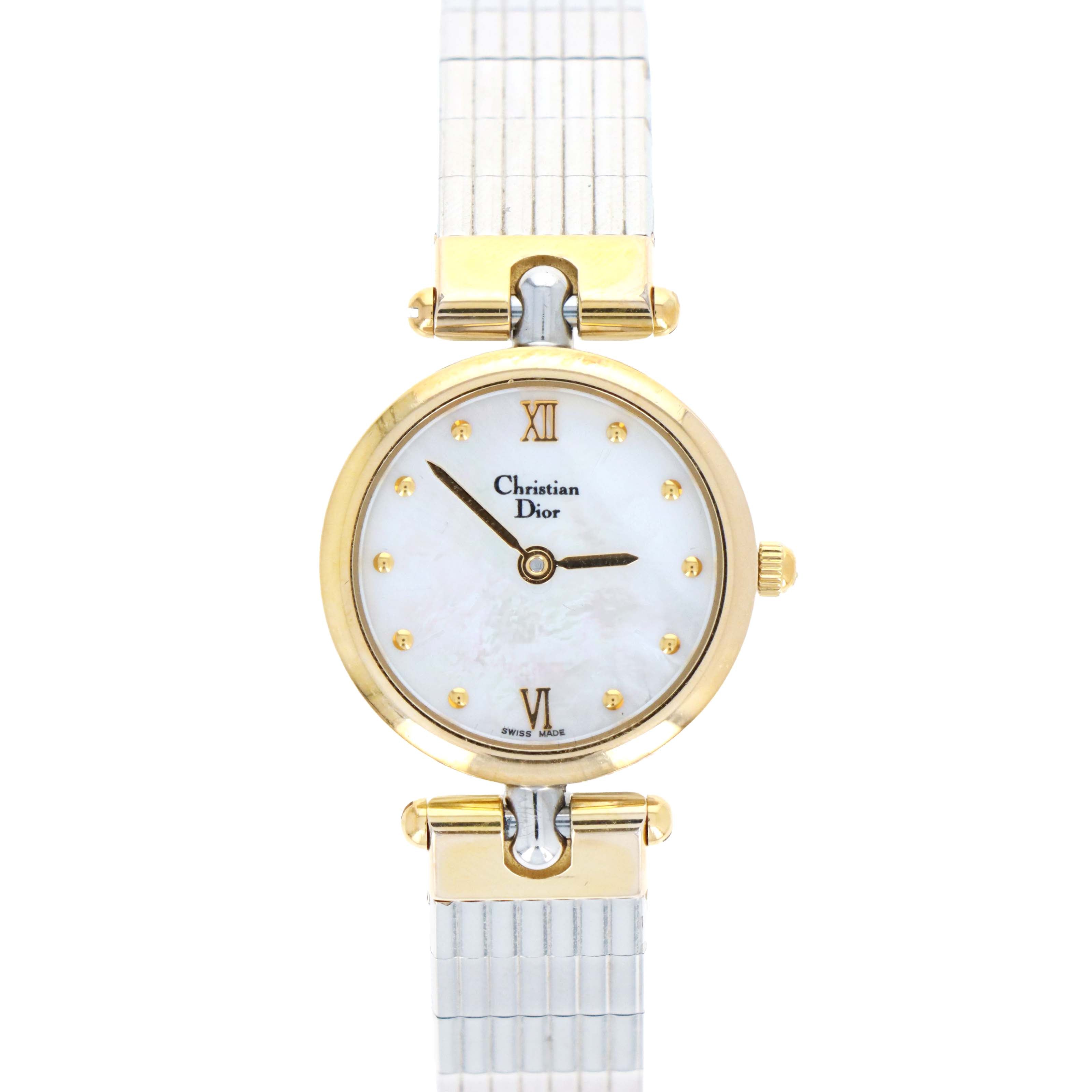 Vintage Christian Dior Womens Watch Mother of Pearl Dial - Queen May