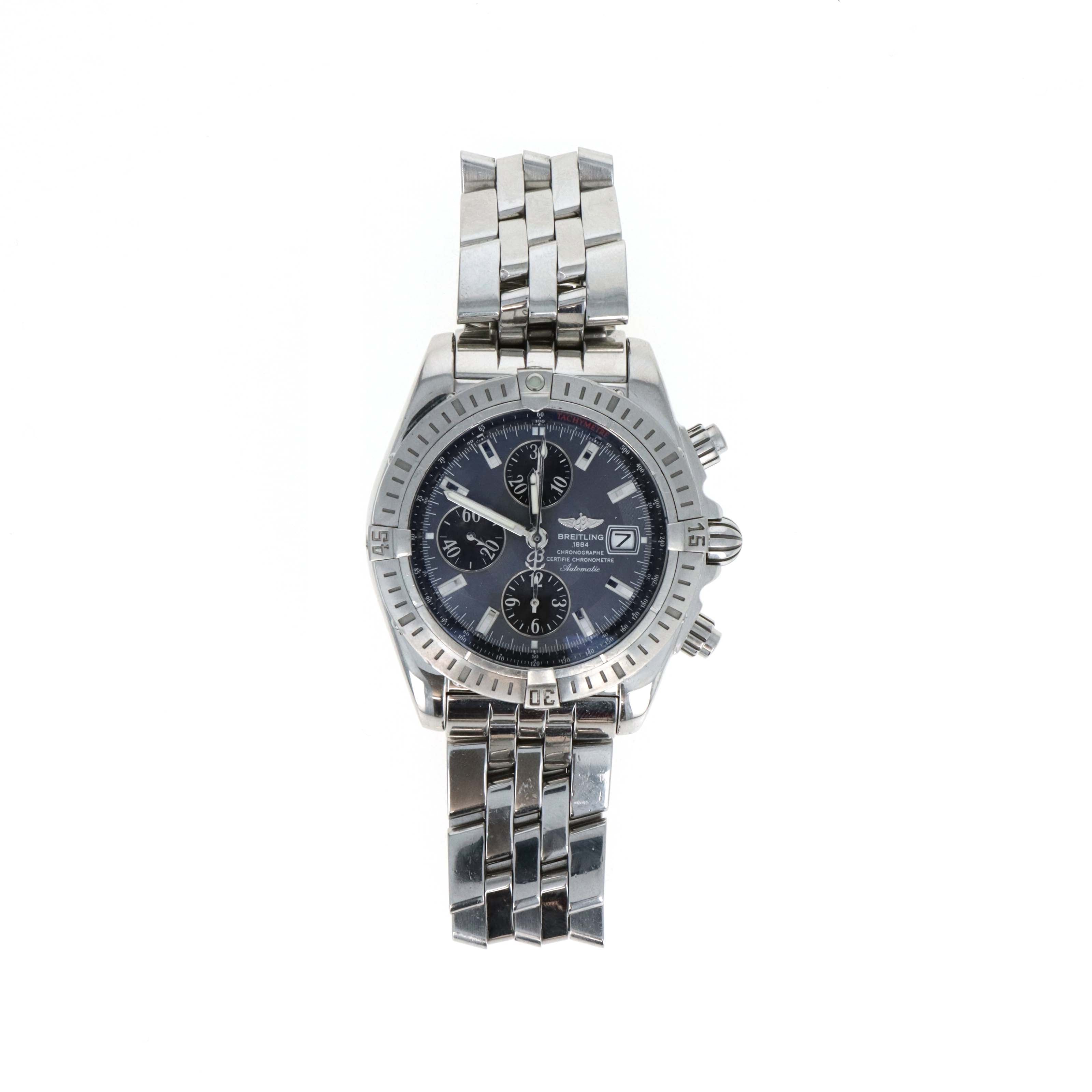 Breitling Chronomat Evolution 44MM Stainless Steel Chronograph Automatic Model A13356 - Queen May