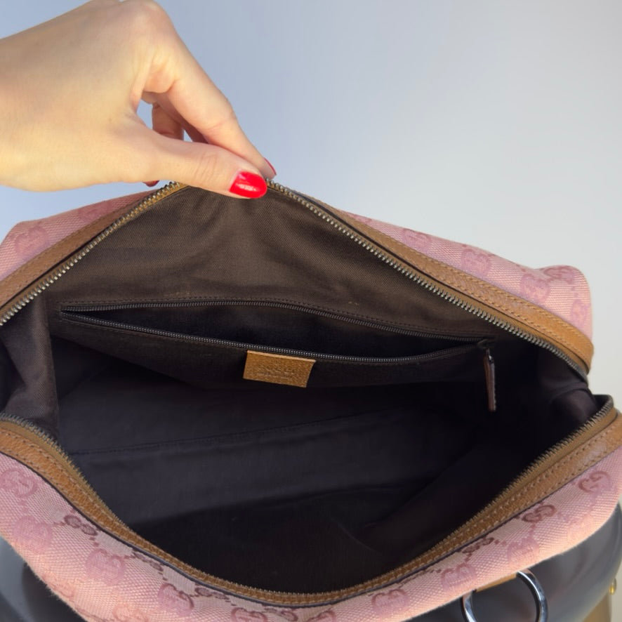 Gucci Canvas Boston Bag - Queen May