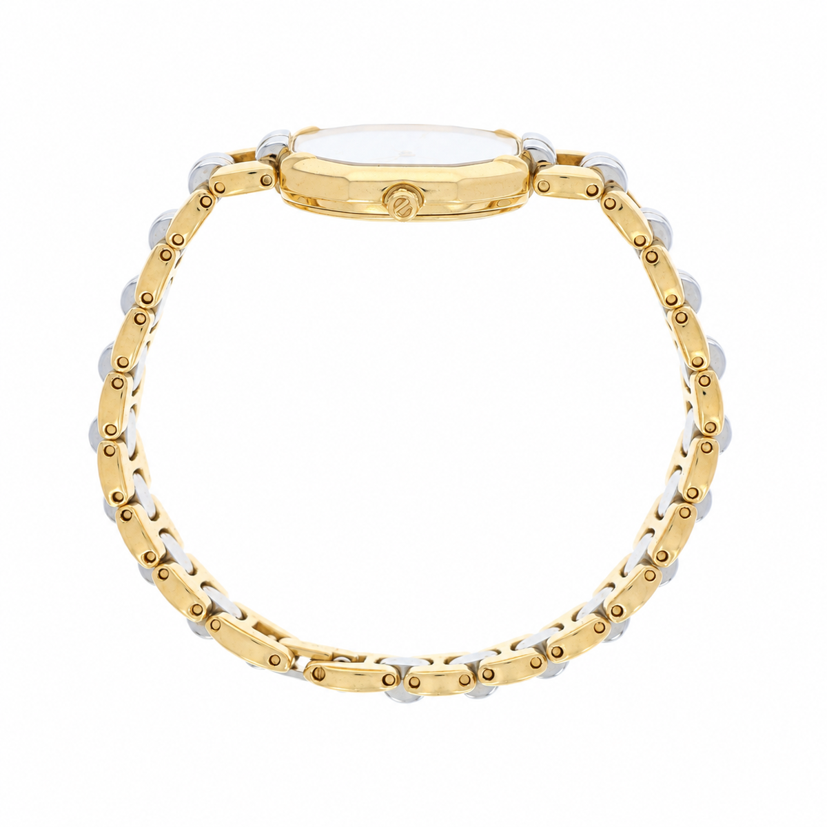 Dior White Dial Octagon Two Tone Watch D48-153