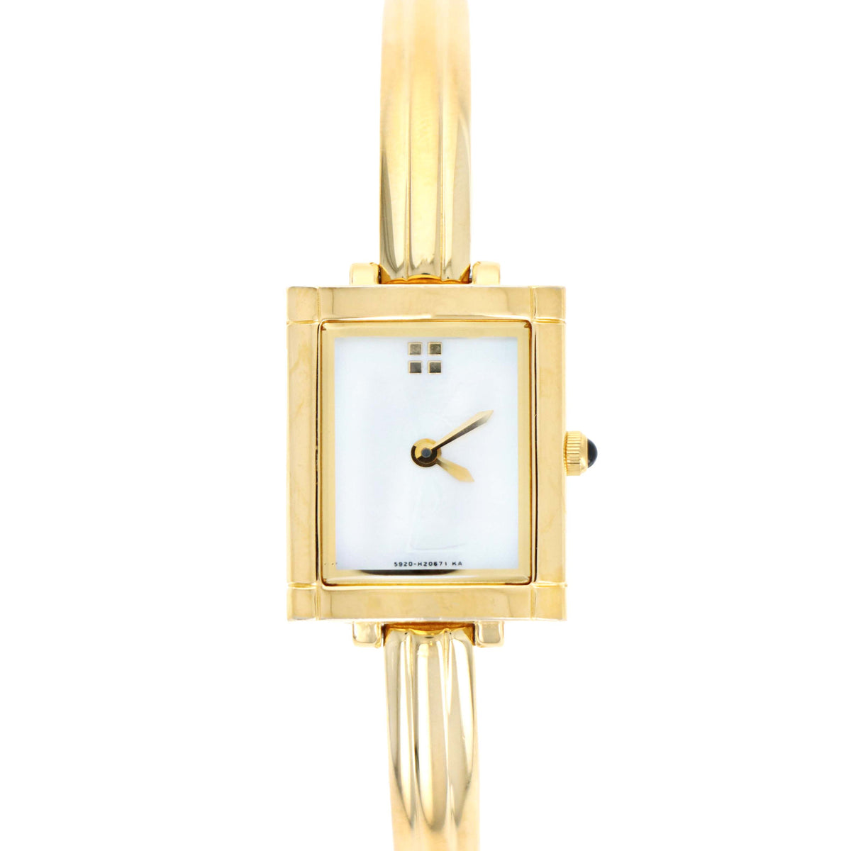 Yves Saint Laurent Mother Of Pearl Dial Bangle Watch