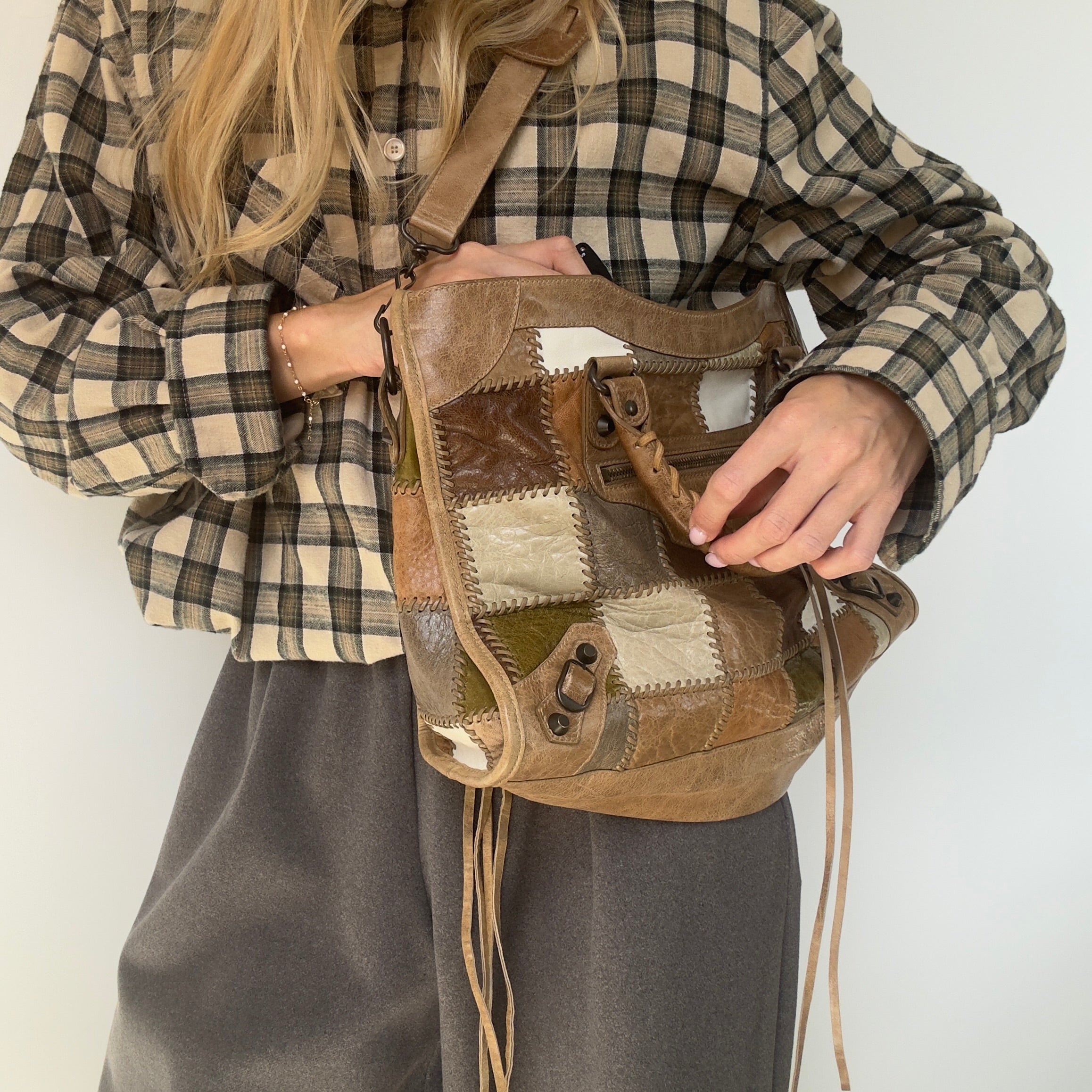 Balenciaga Agneau Patchwork City Bag - Queen May