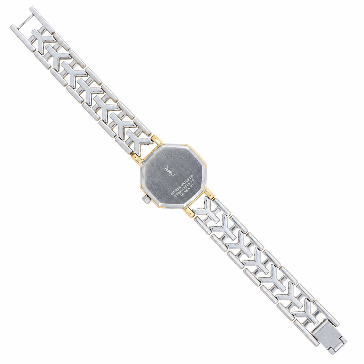 Yves Saint Laurent Octagon Two Tone Watch