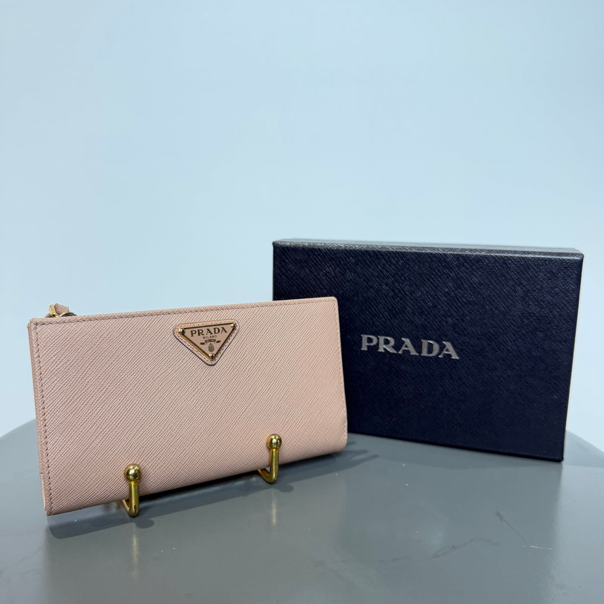 Prada Saffiano Wallet Beige