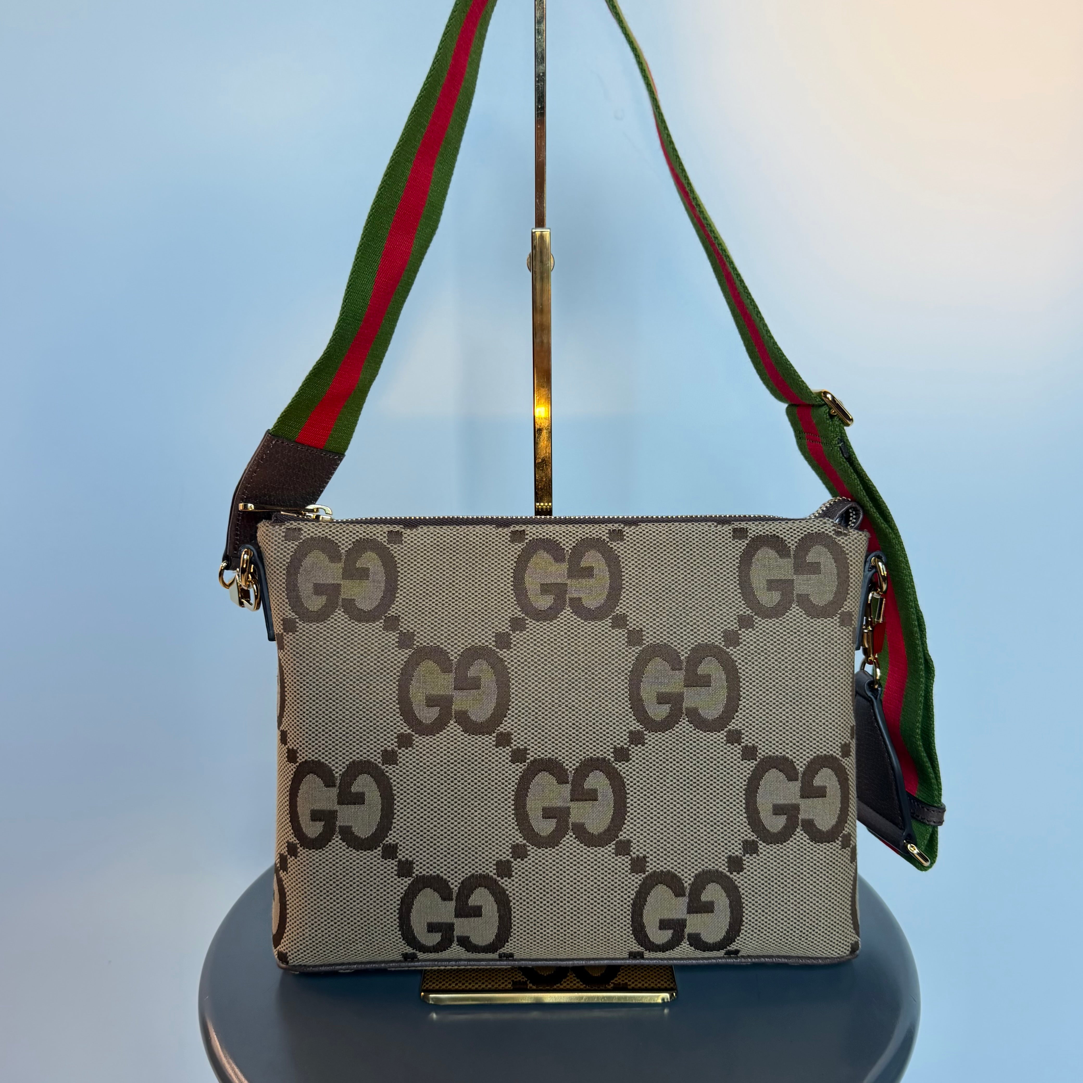 Gucci Web Shoulder Bag Jumbo