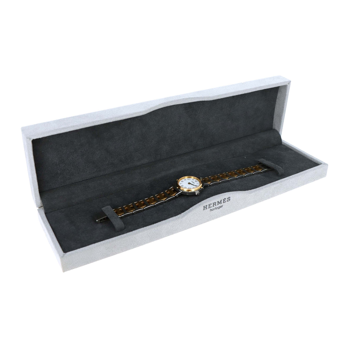 Hermes Clipper Watch Two Tone