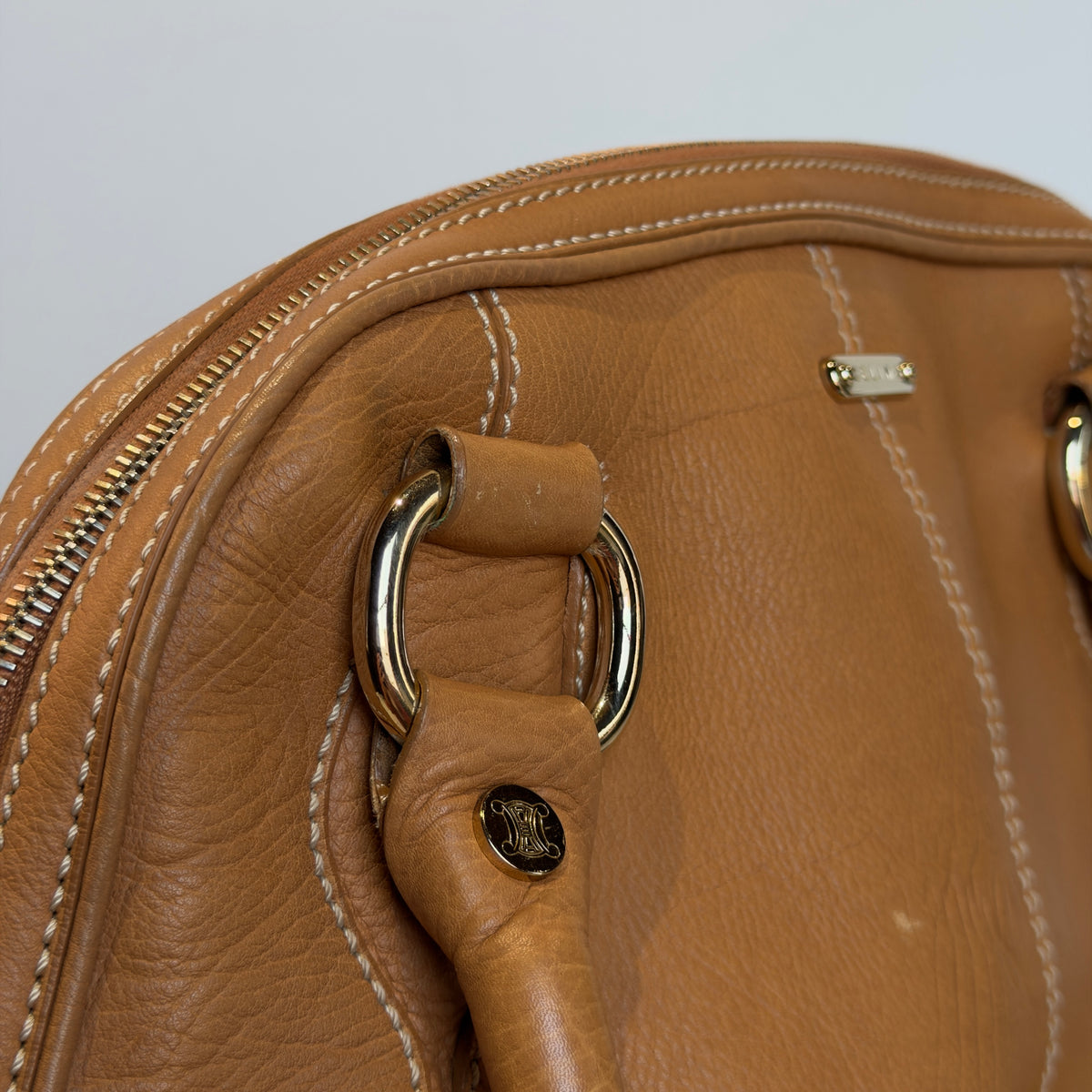 Celine Whipstitch Leather Toto Bag