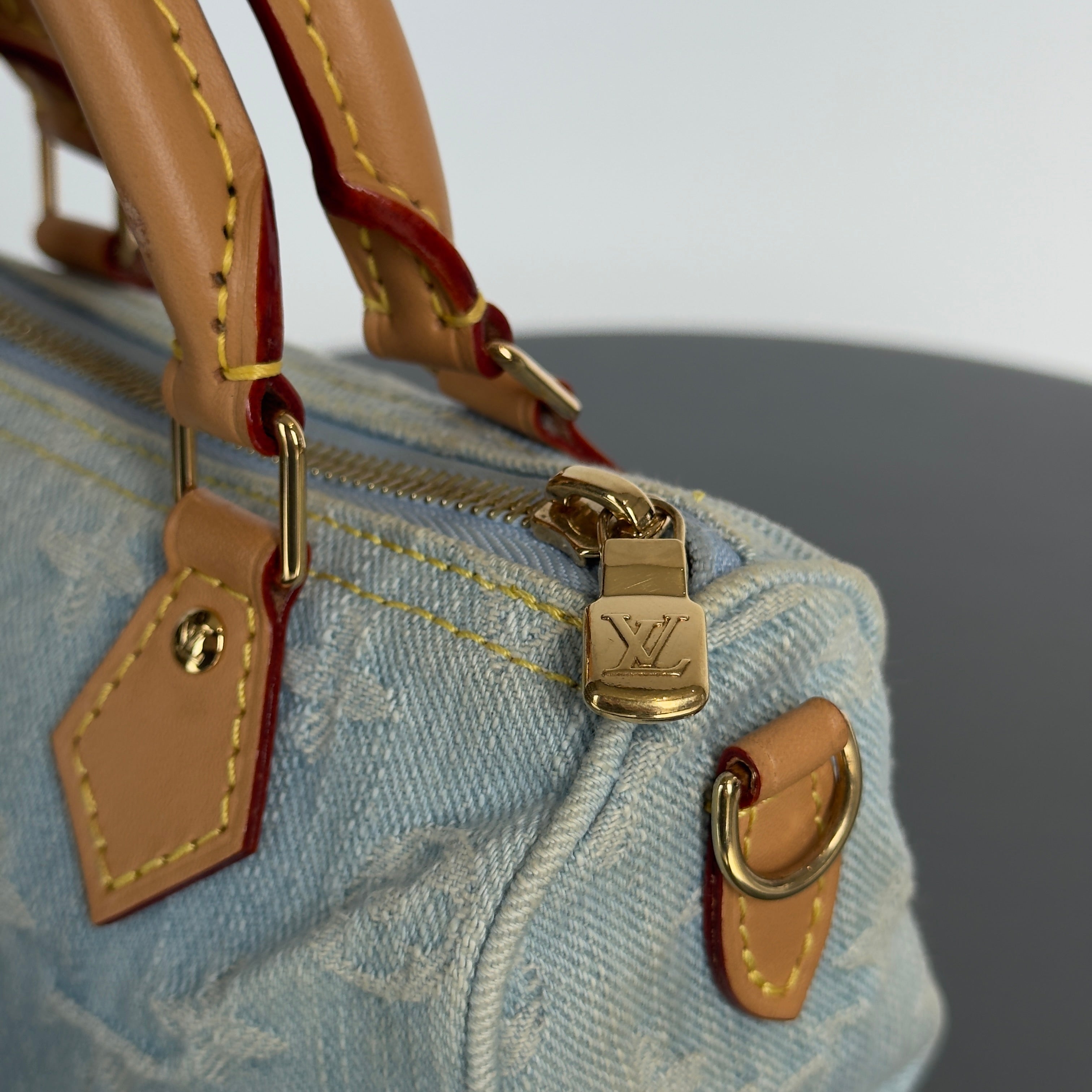 Louis Vuitton Denim Monogram Speedy Nano