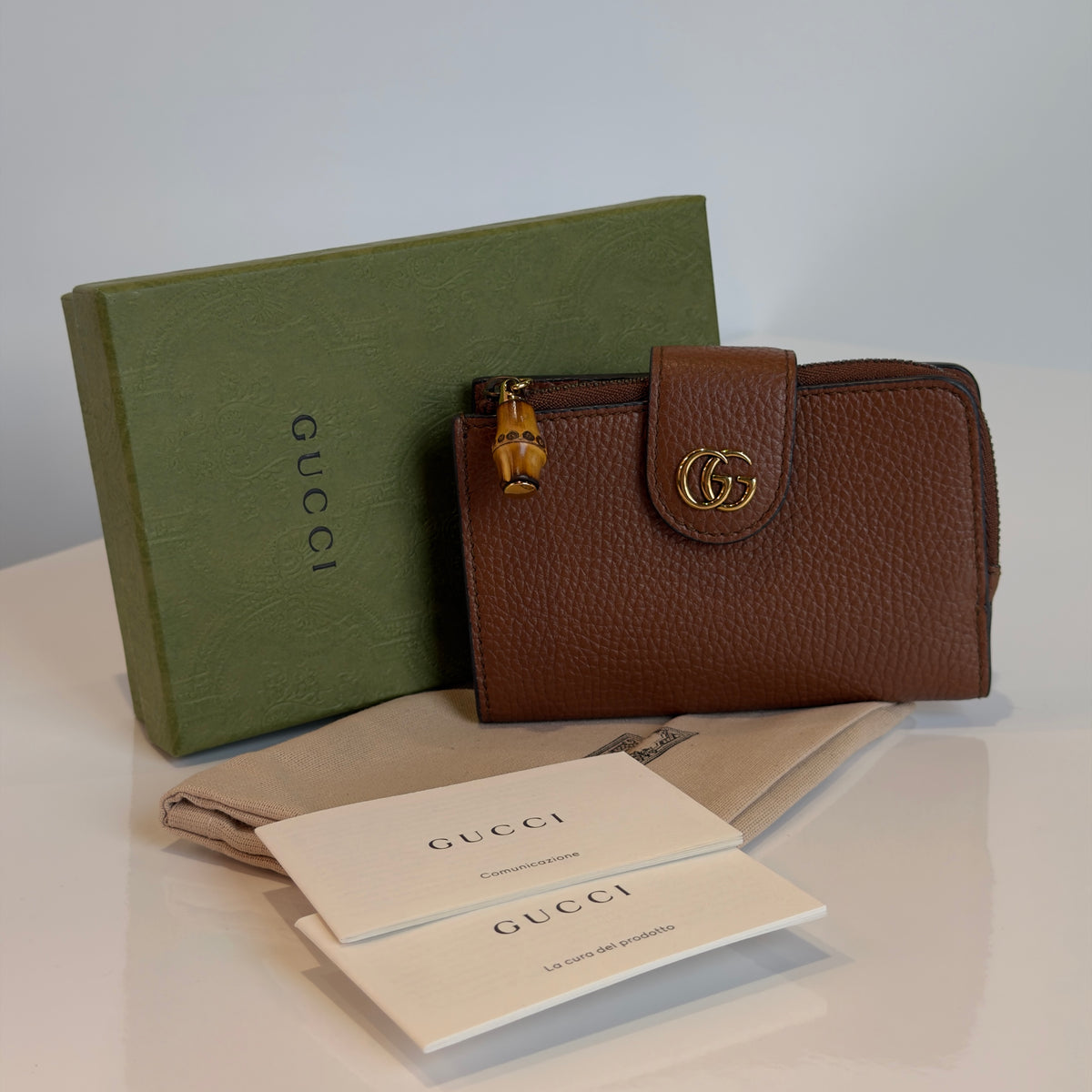 Gucci Medium Bamboo Double G Wallet