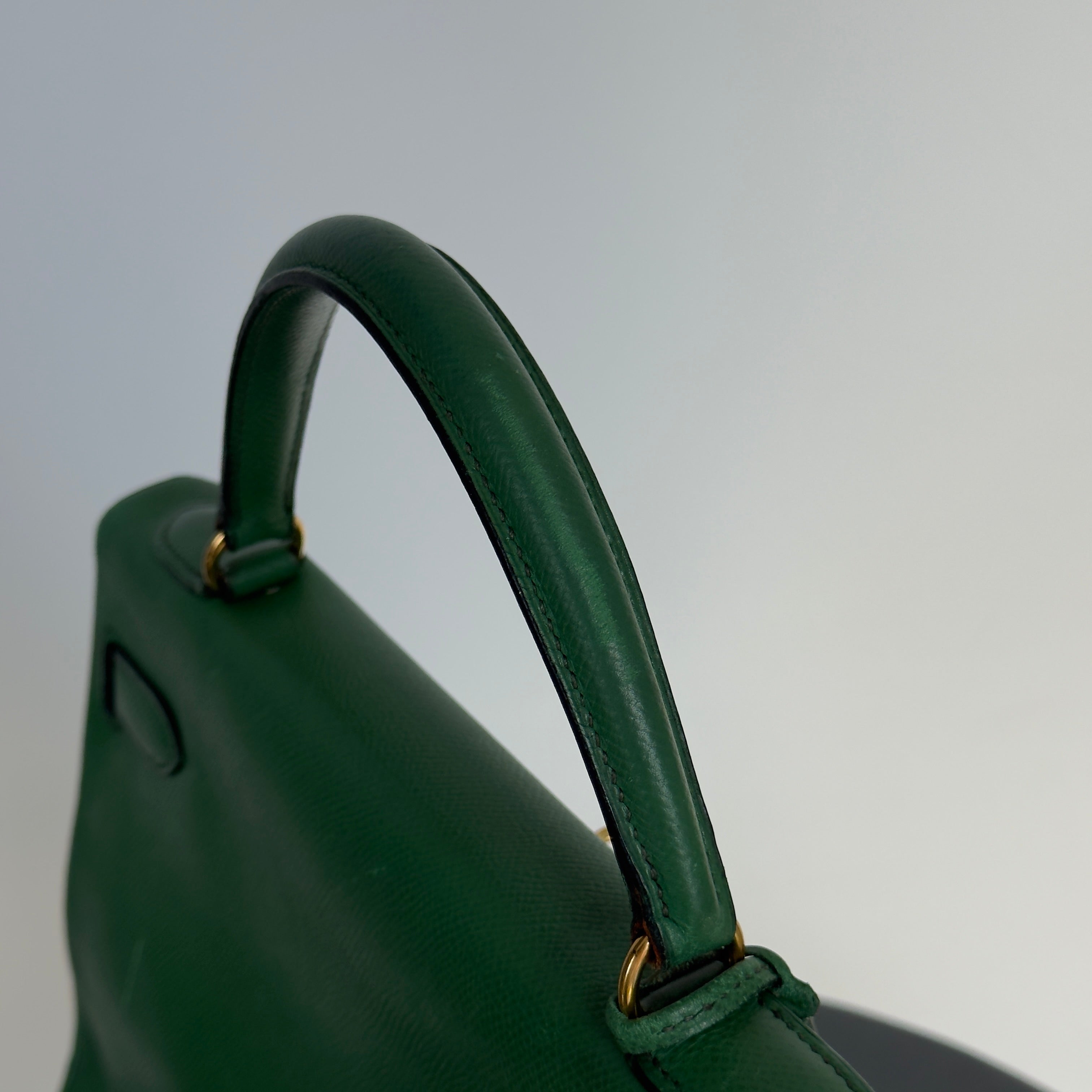 Vintage Hermes Kelly 32 Courchevel Leather 1994 - Queen May