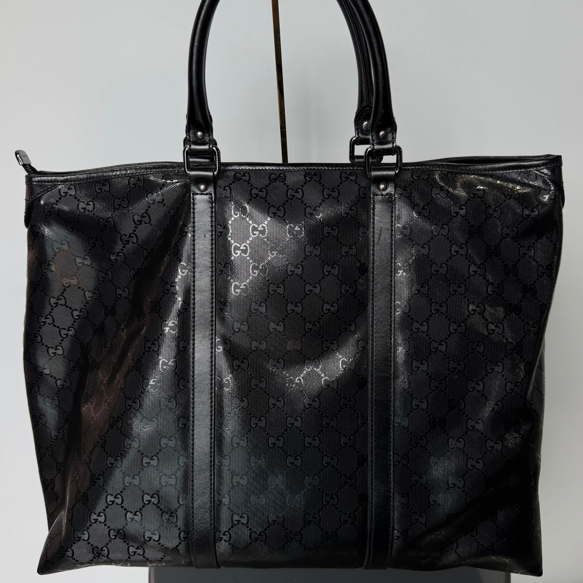 Gucci Black Imprime Tote Bag
