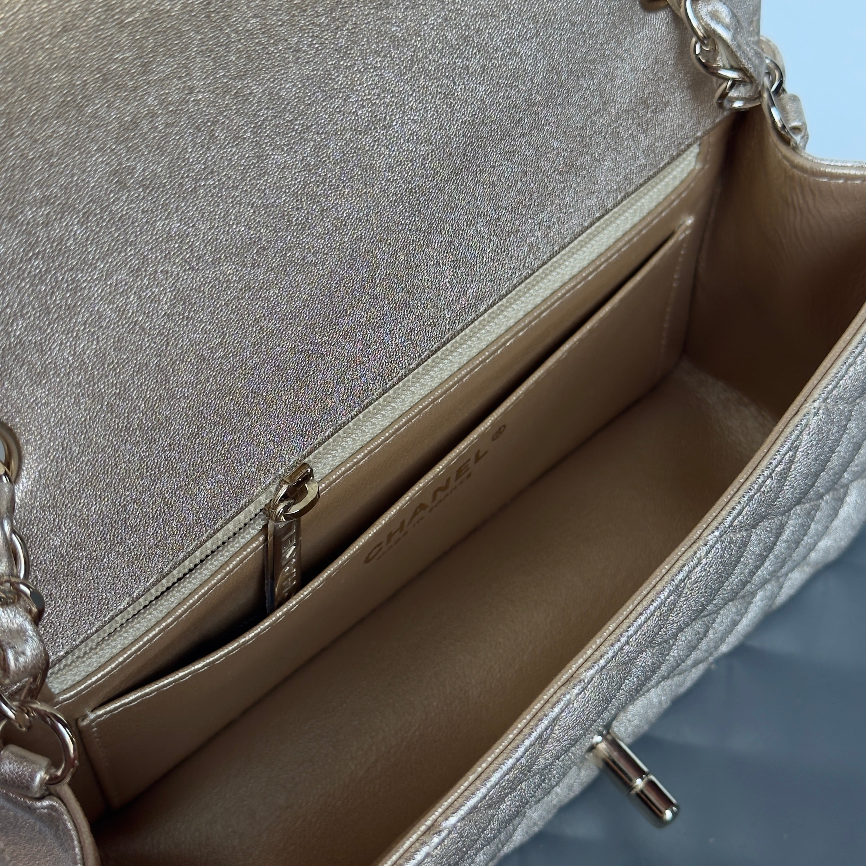 Chanel Metallic Rectangular Flap Gold - Queen May