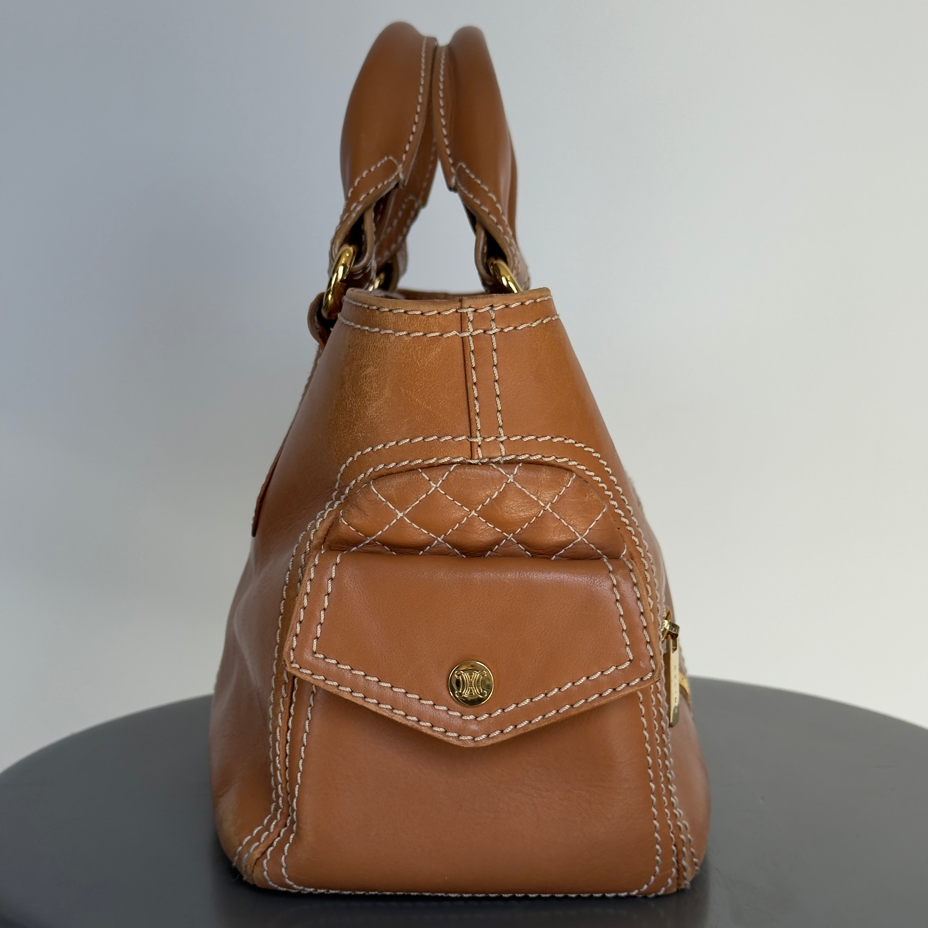 Celine Brown Leather Boogie Bag
