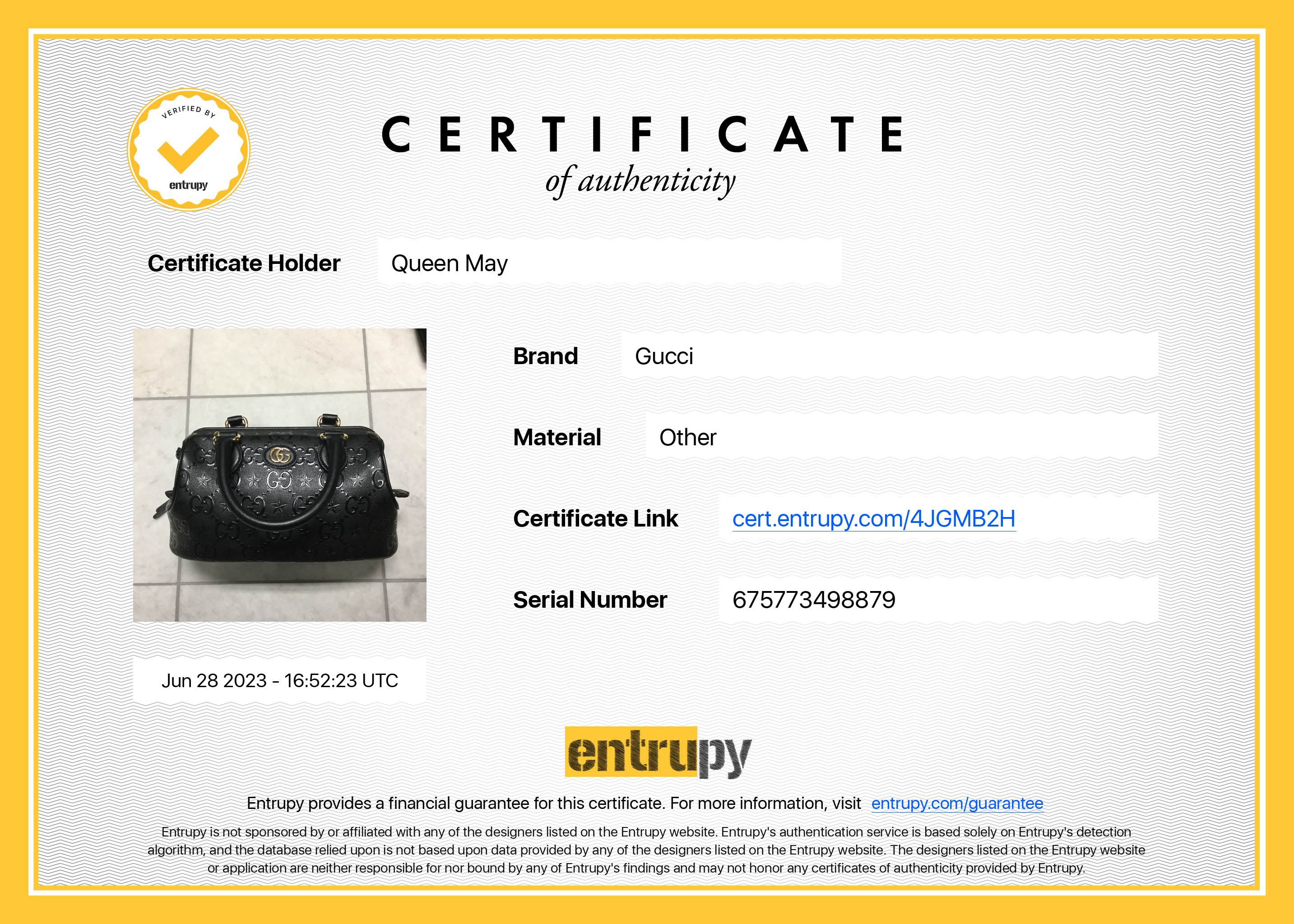 Gucci GG Star Medium Shoulder Bag - Queen May