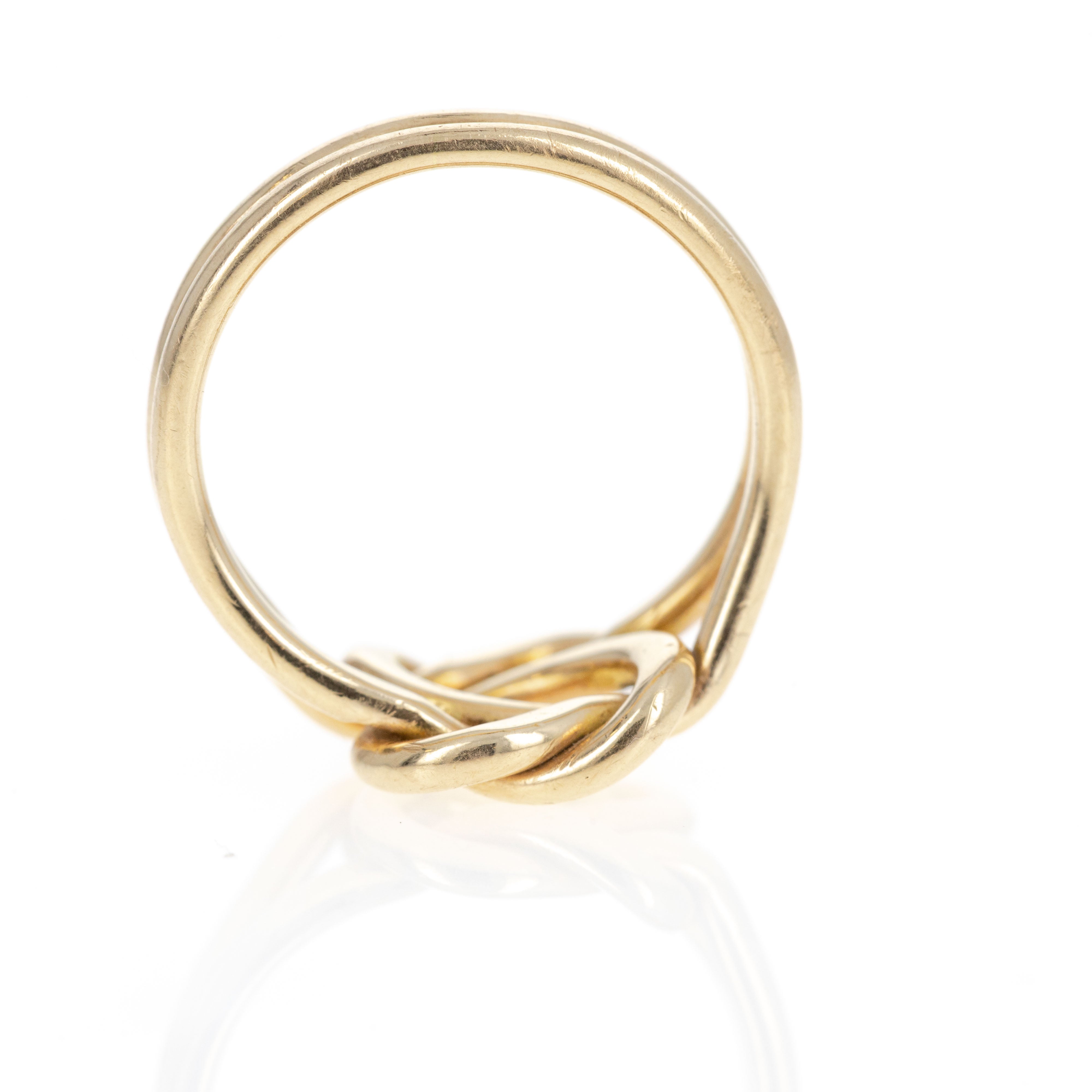Vintage 14K Yellow Gold Love Knot Ring - Queen May