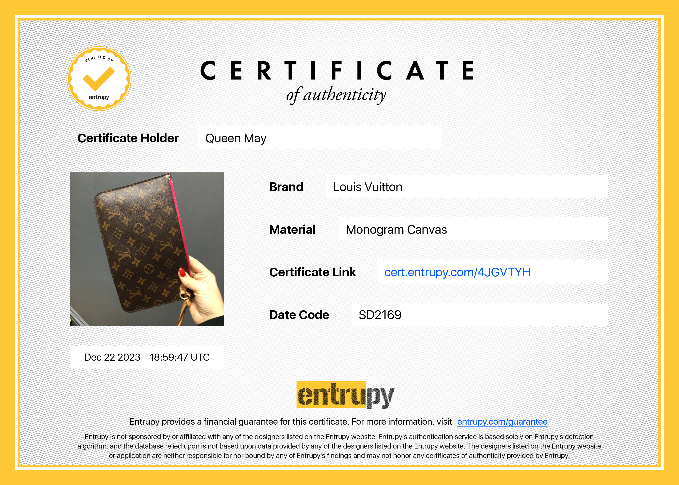 Louis Vuitton Monogram Neverfull Pochette - Queen May