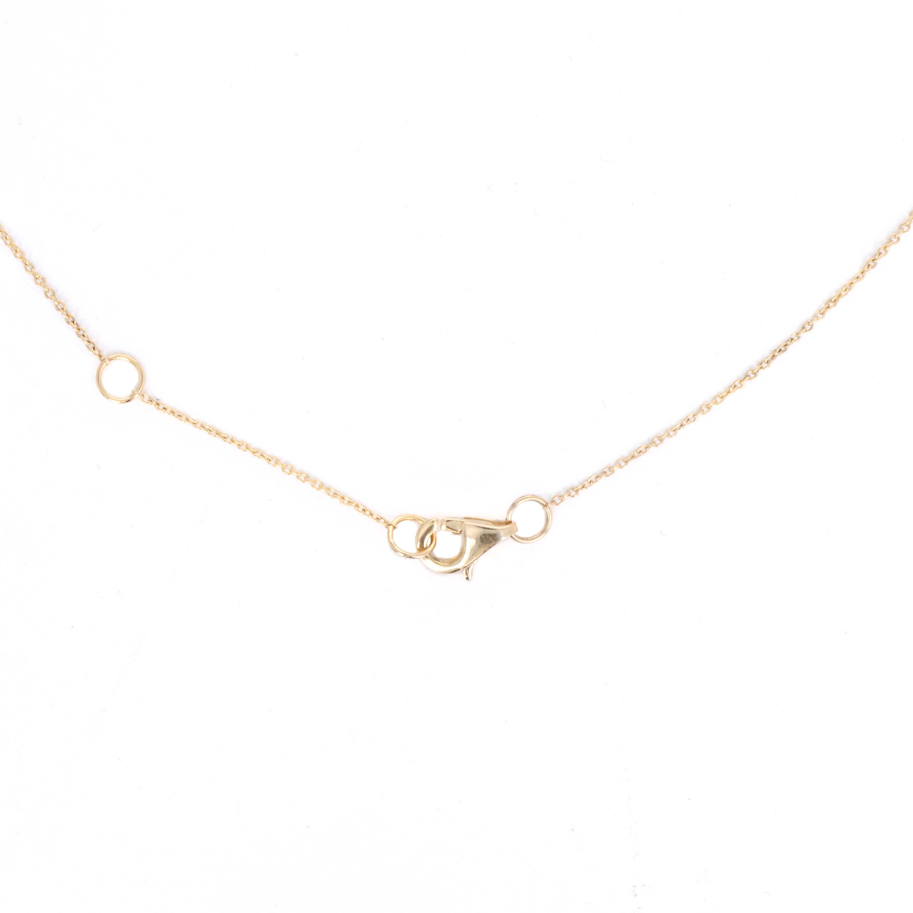 14K Gold Diamond Mrs Pendant Necklace - Queen May