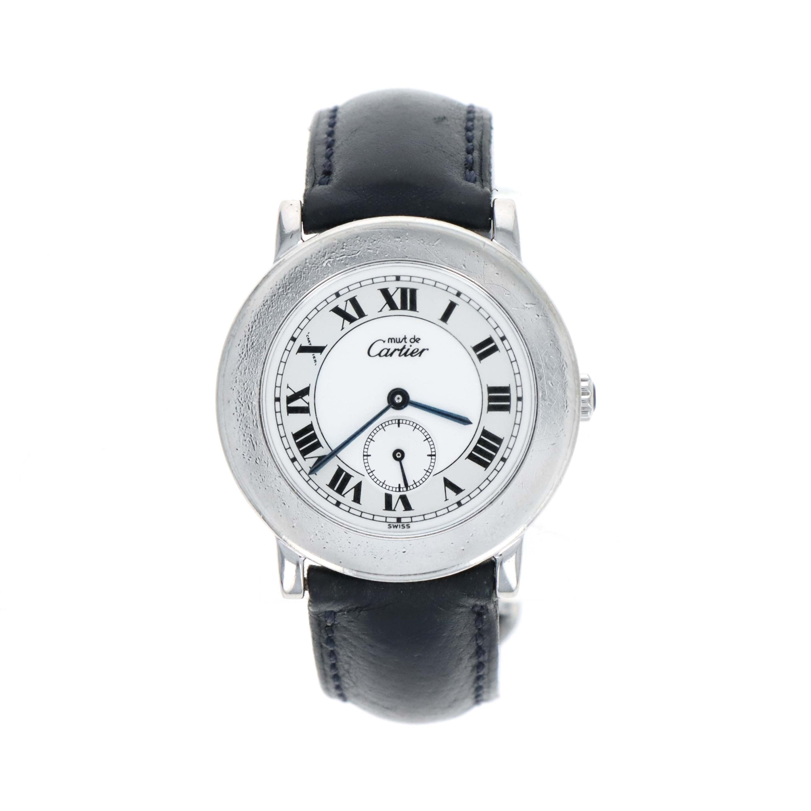 Cartier Must De Cartier Ronde Sterling Silver Quartz Watch 33MM Reference 1815 - Queen May