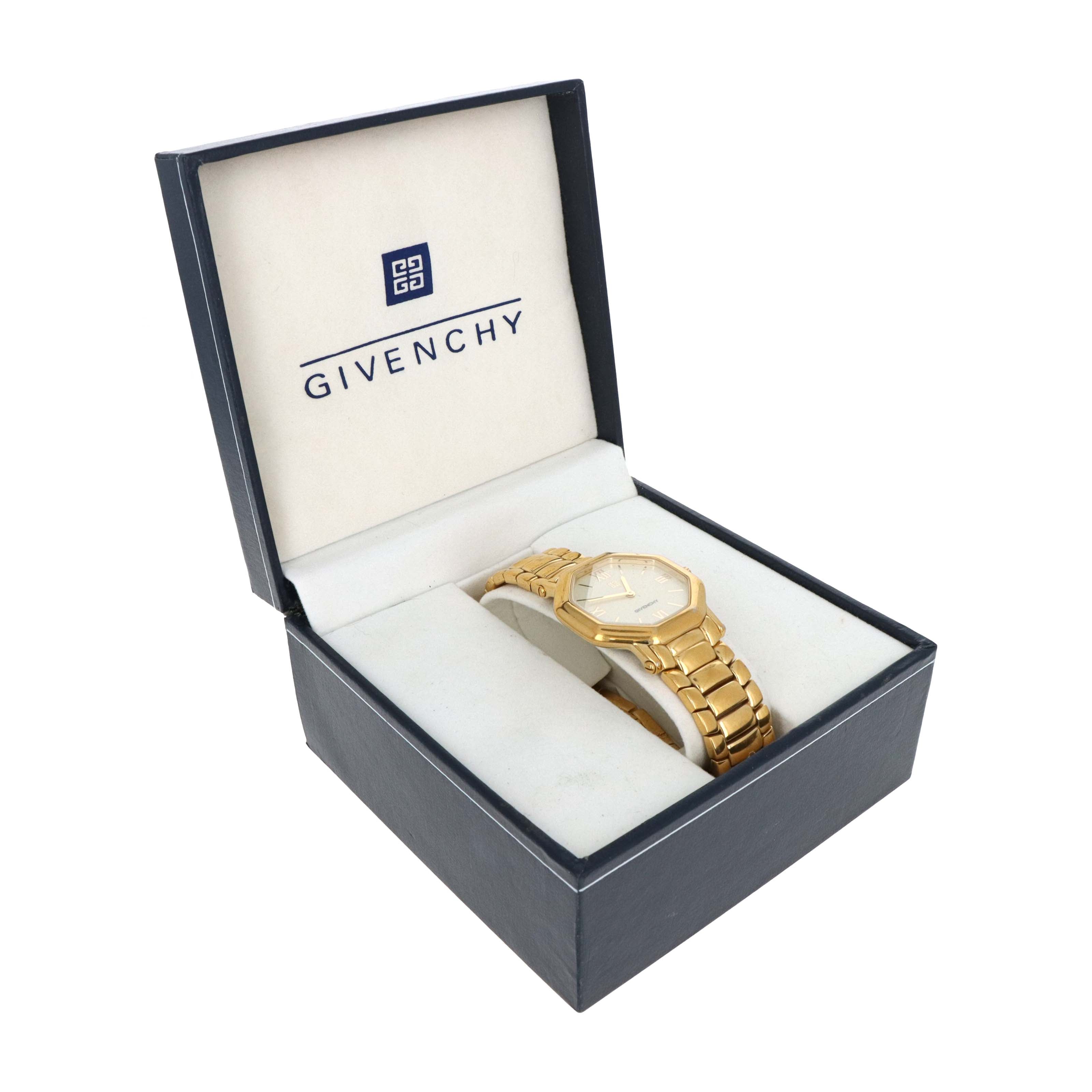 Vintage Givenchy GP-071 Octagonal Gold-Plated Watch - Queen May