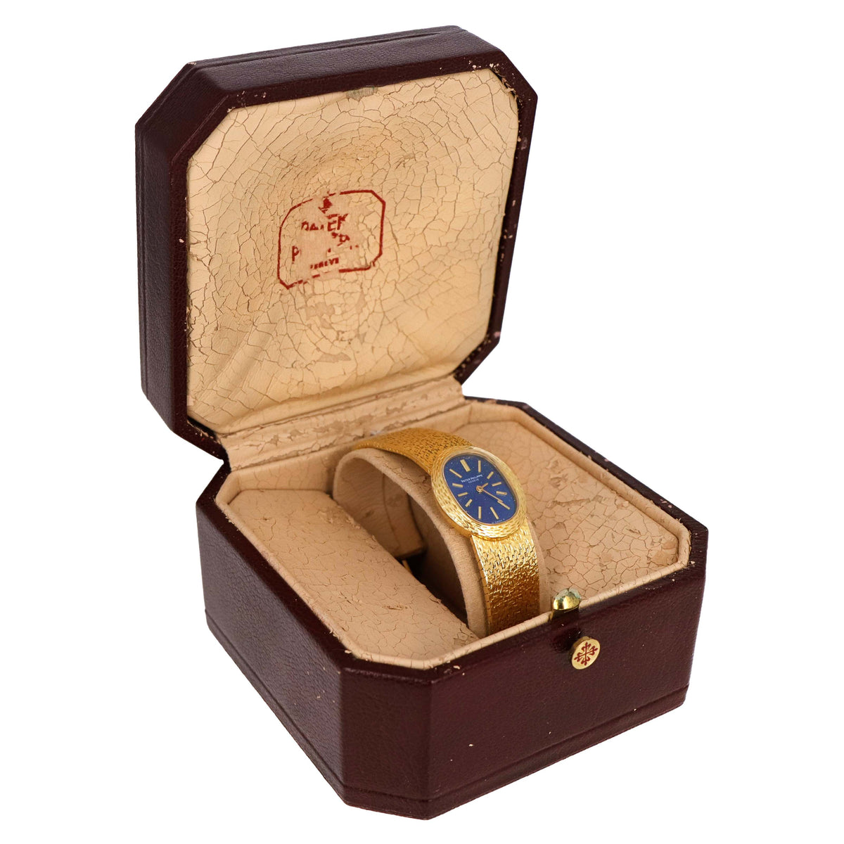 Vintage Ladies Patek Philippe Golden Ellipse 18K Yellow Gold Watch Reference 4111/1 - Queen May