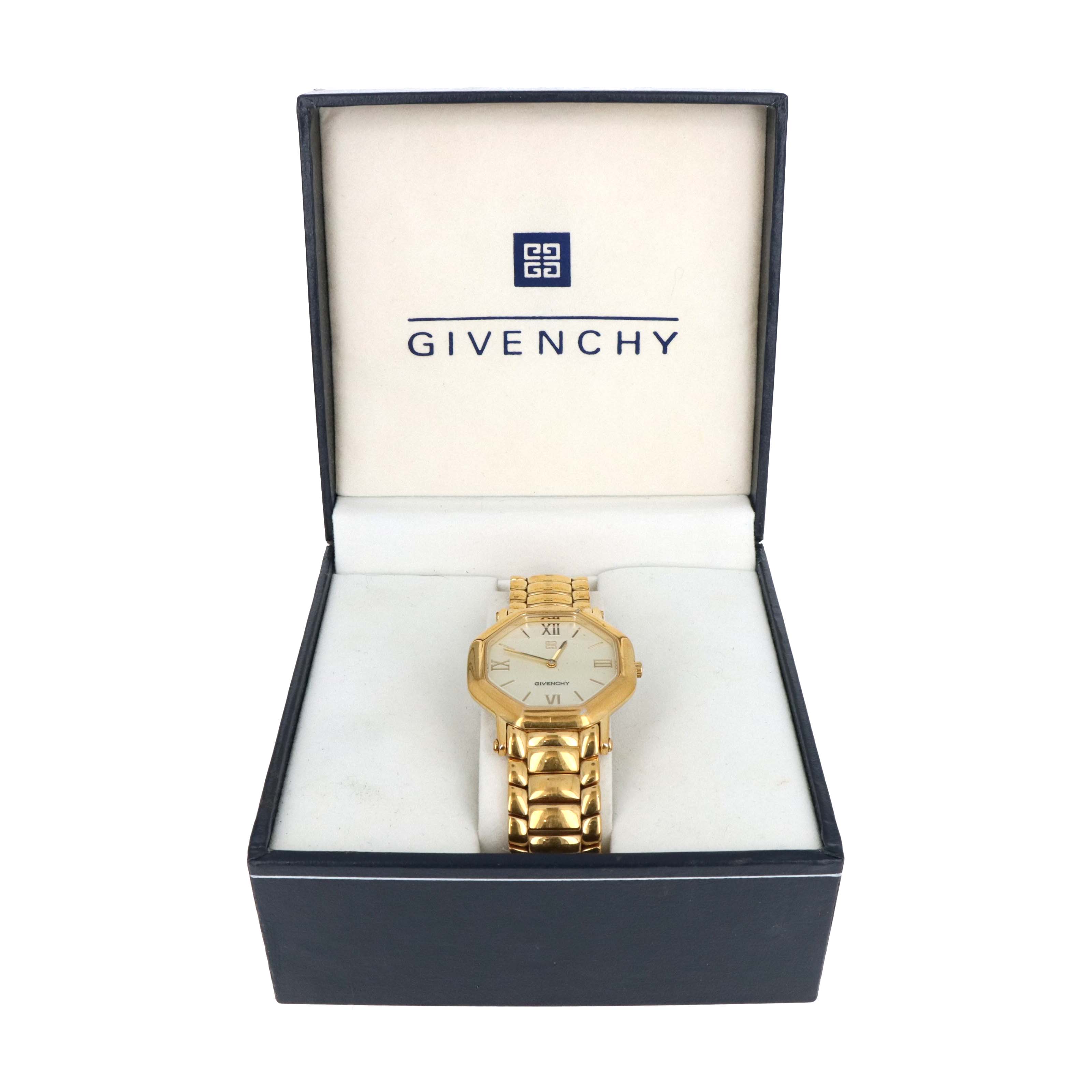 Vintage Givenchy GP-071 Octagonal Gold-Plated Watch - Queen May
