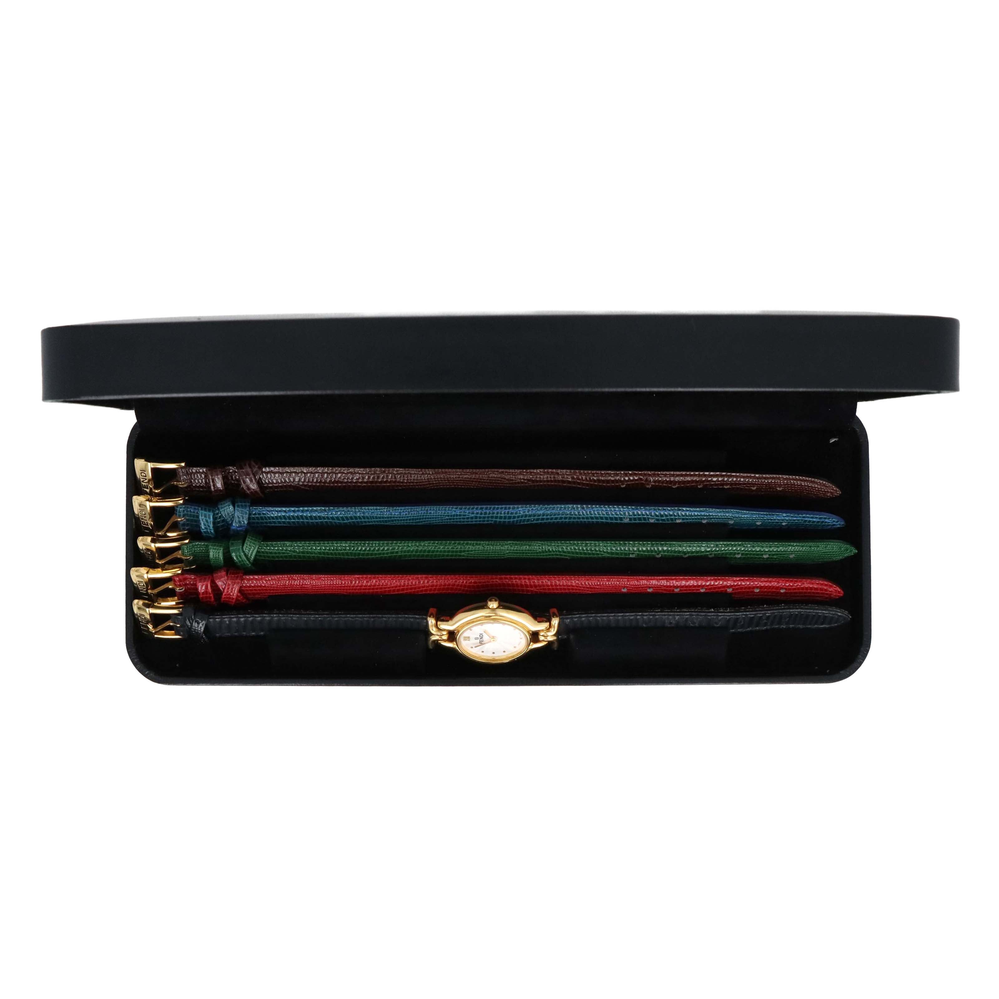 Fendi 640L Chameleon Watch With All Interchangeable Straps - Queen May