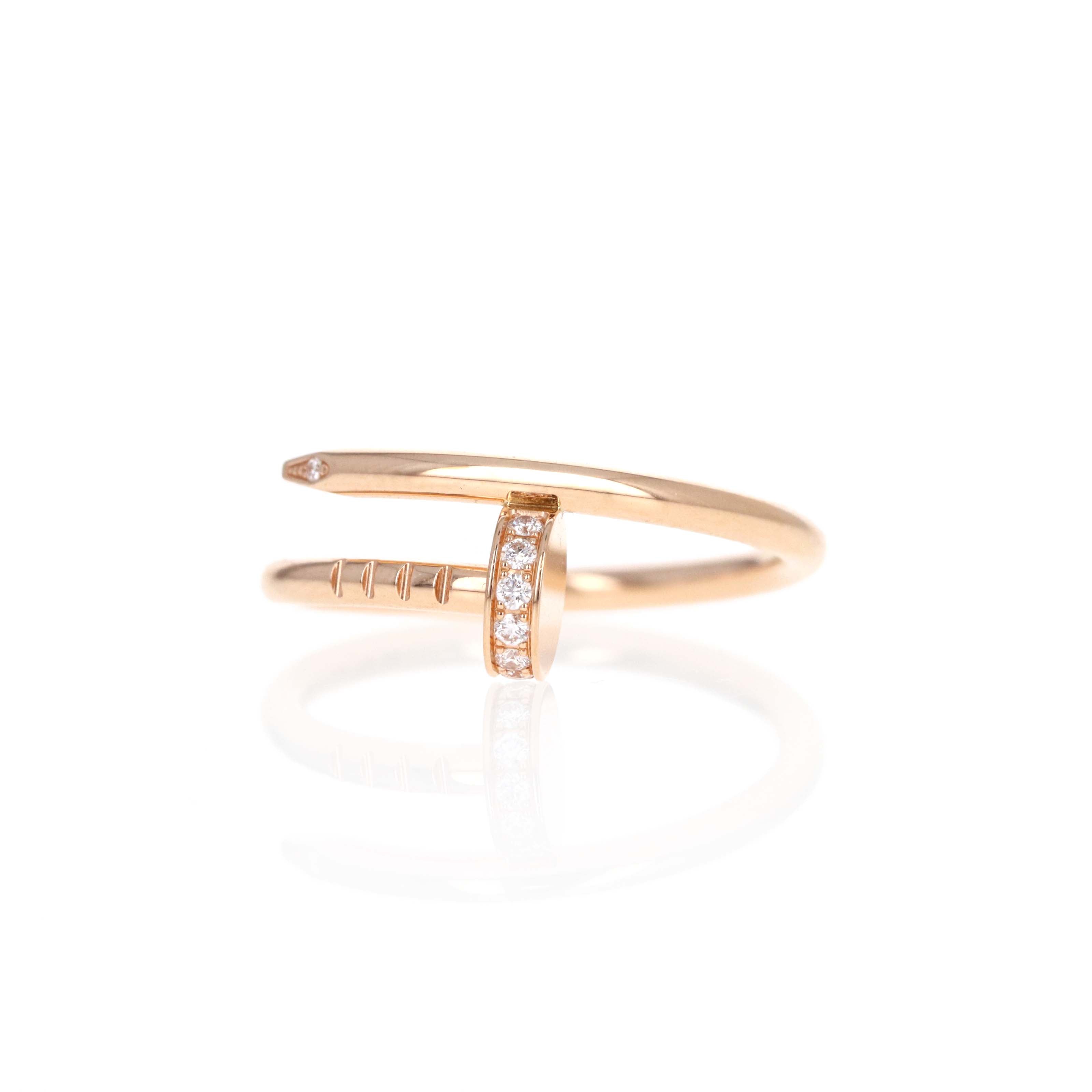 Cartier 18K Rose Gold Juste Un Clou Ring Small Model