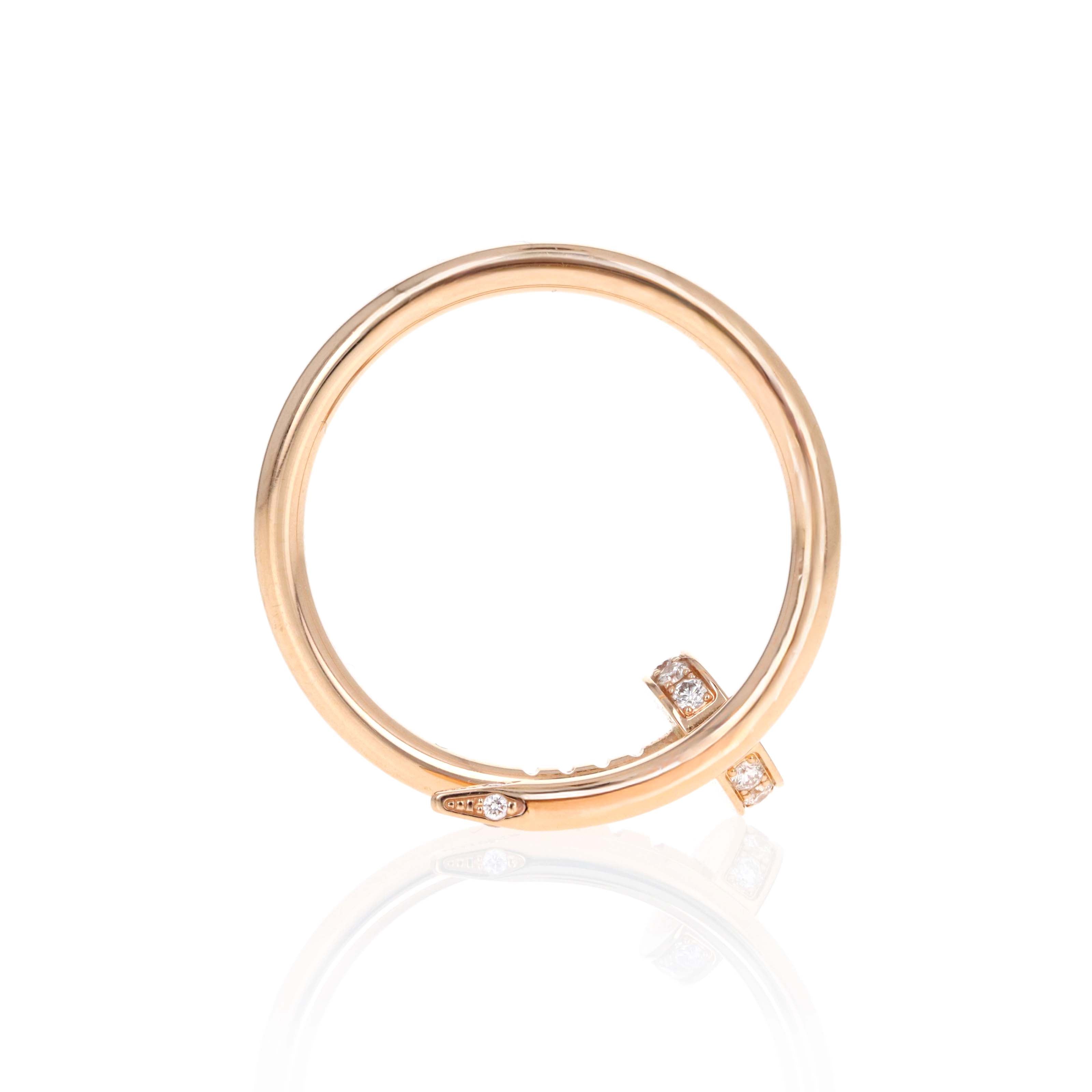 Cartier 18K Rose Gold Juste Un Clou Ring Small Model