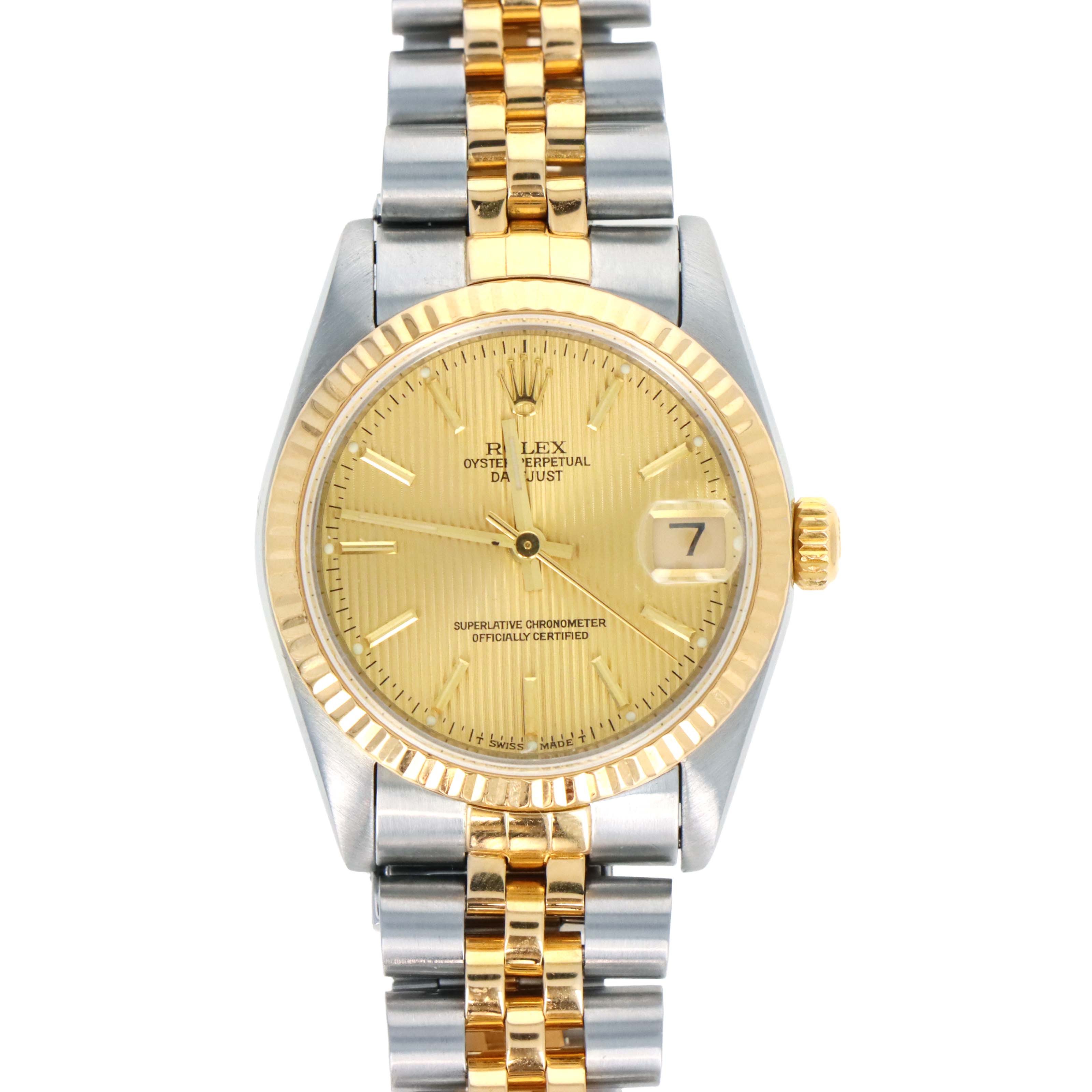 Rolex Datejust 31MM Model 68273 Two Tone Champagne Linen Dial - Queen May