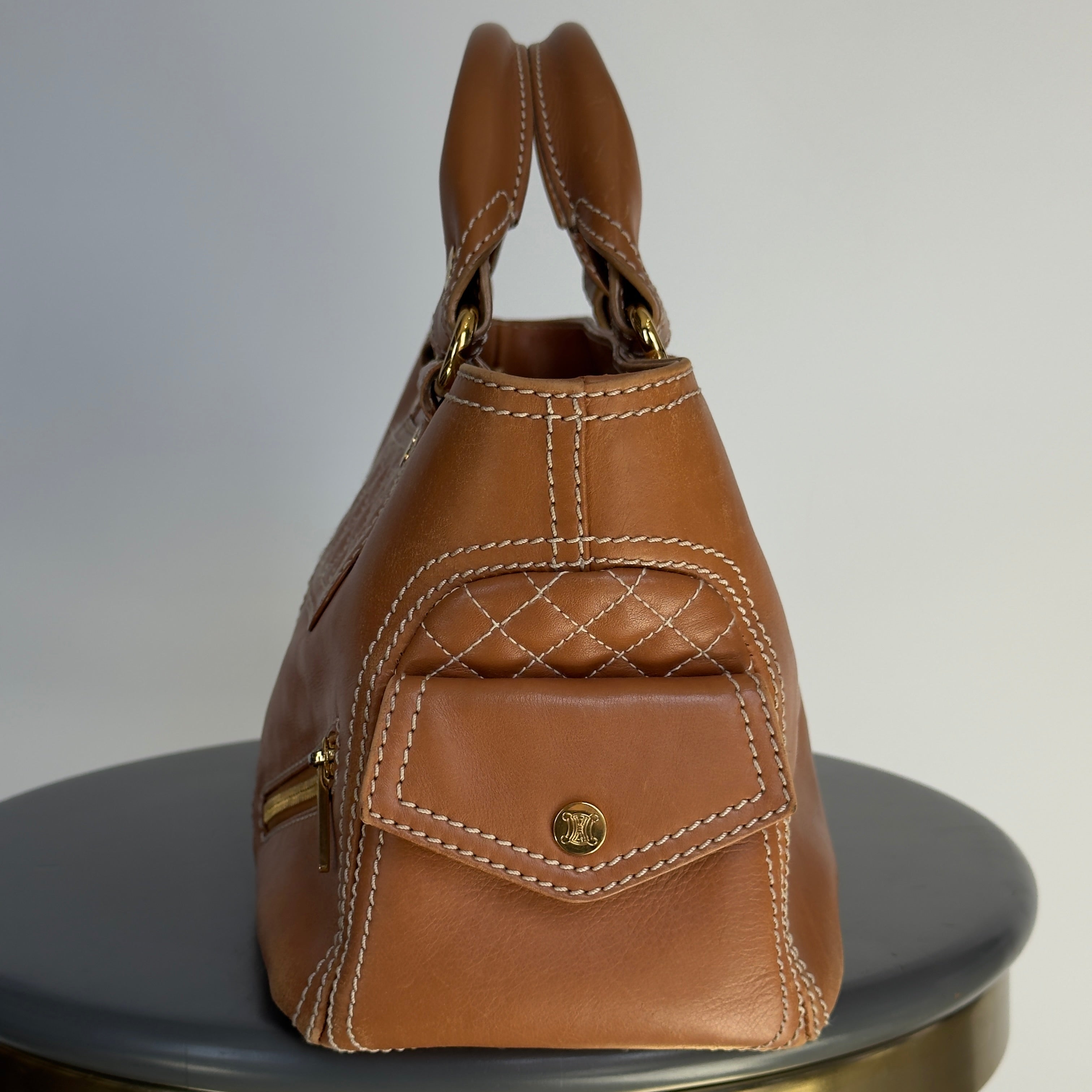 Celine Brown Leather Boogie Bag