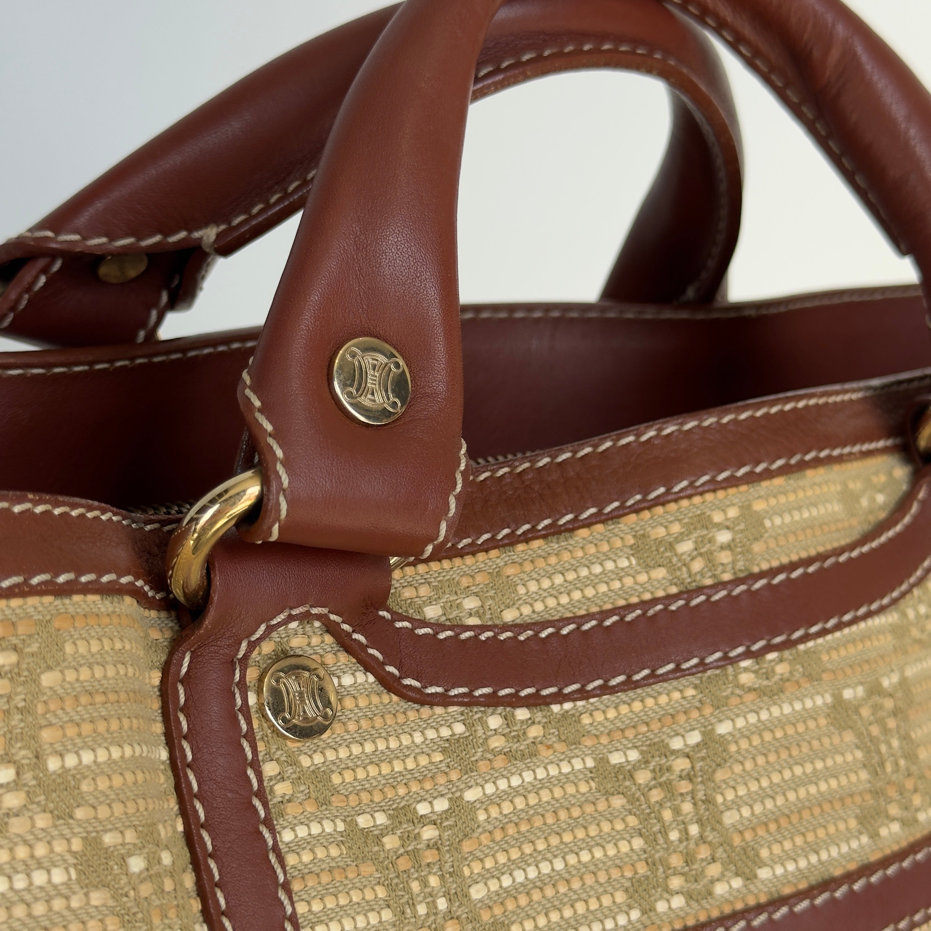 Celine Woven Triomphe Boogie Bag