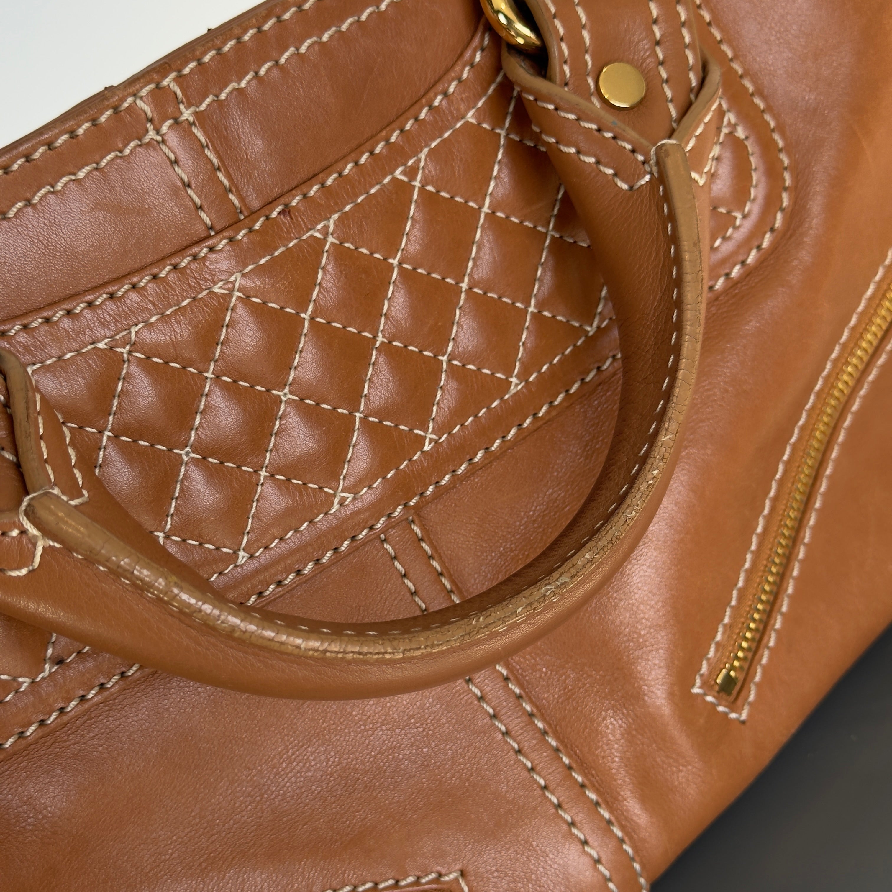 Celine Brown Leather Boogie Bag