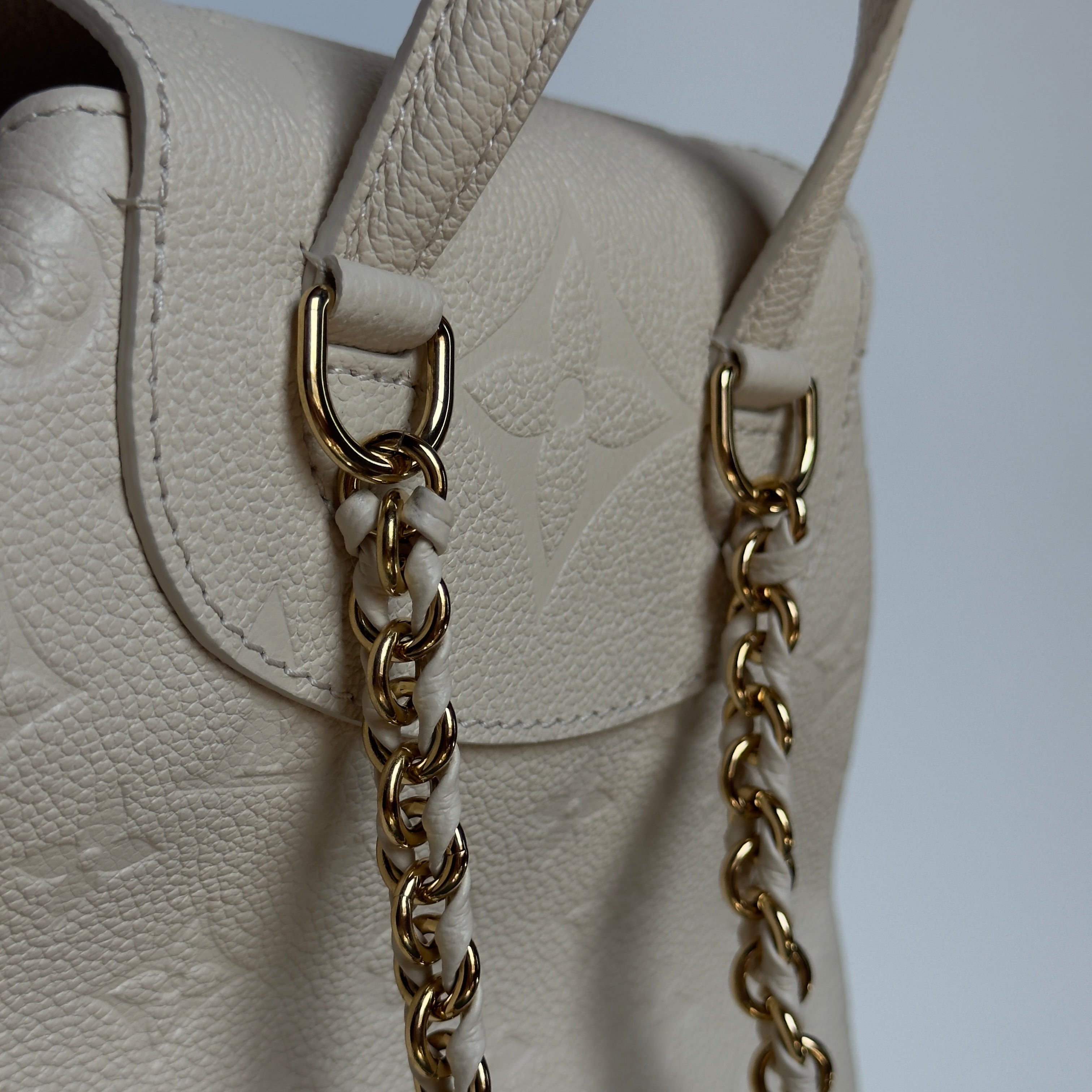 Louis Vuitton Monogram Empreinte Backpack Cream - Queen May