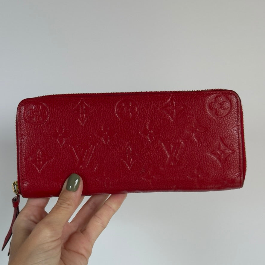 Louis Vuitton Empreinte Zippy Wallet Red - Queen May