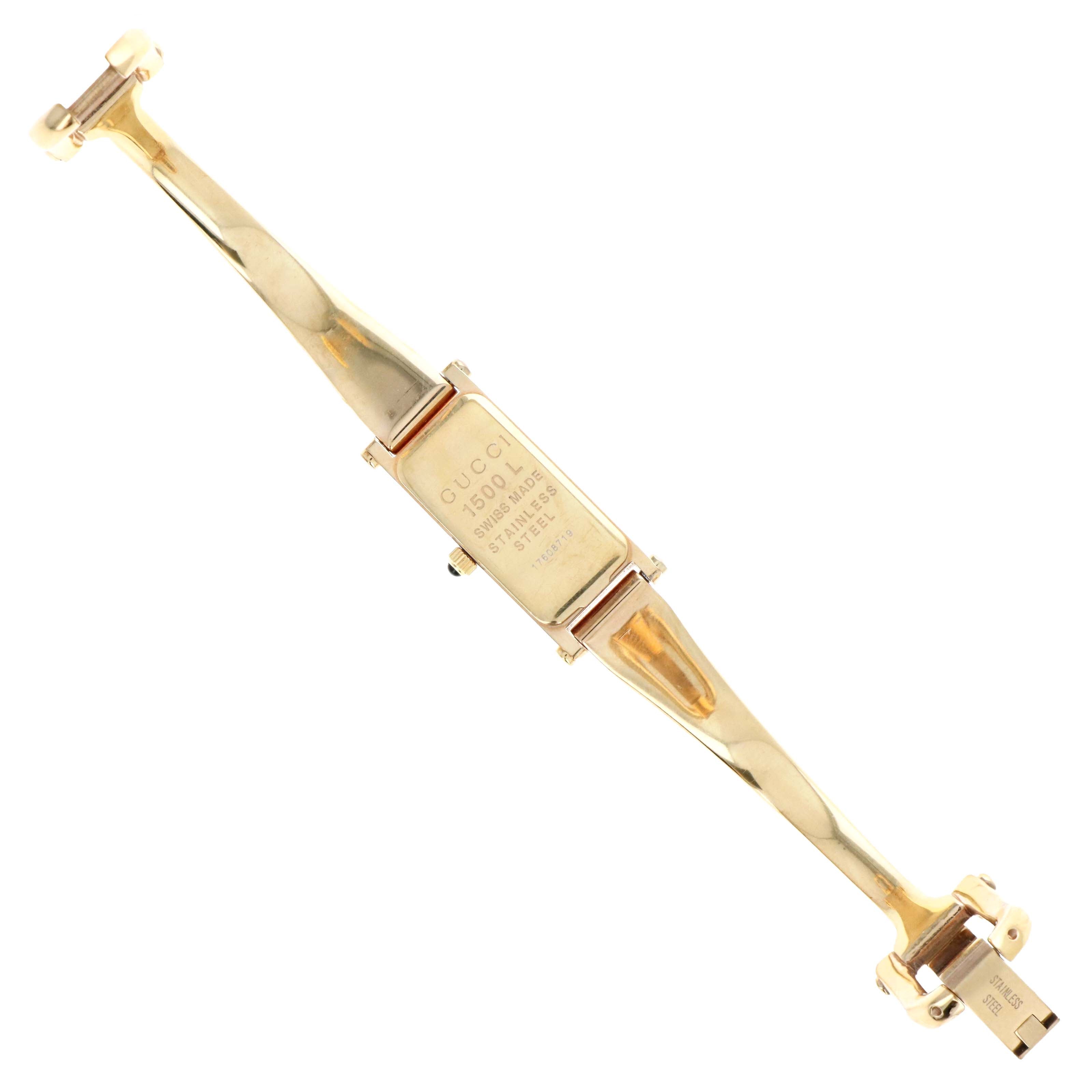 Gucci 1500L Mother Of Pearl GG Dial Watch - Queen May