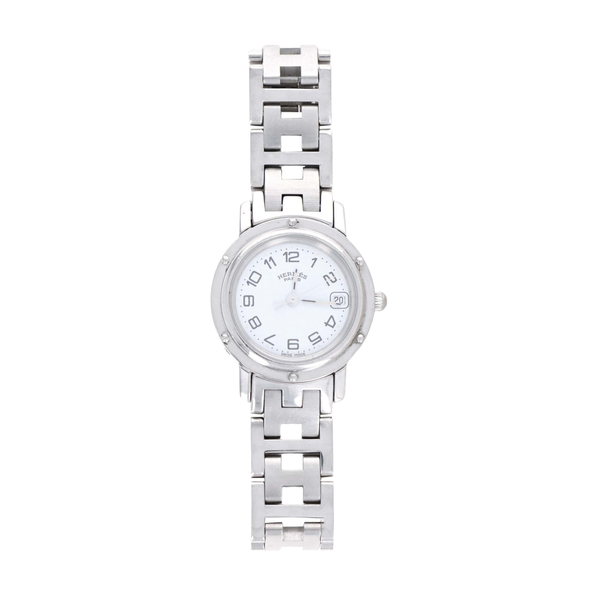 Hermes Stainless Steel Mini Clipper Watch - Queen May