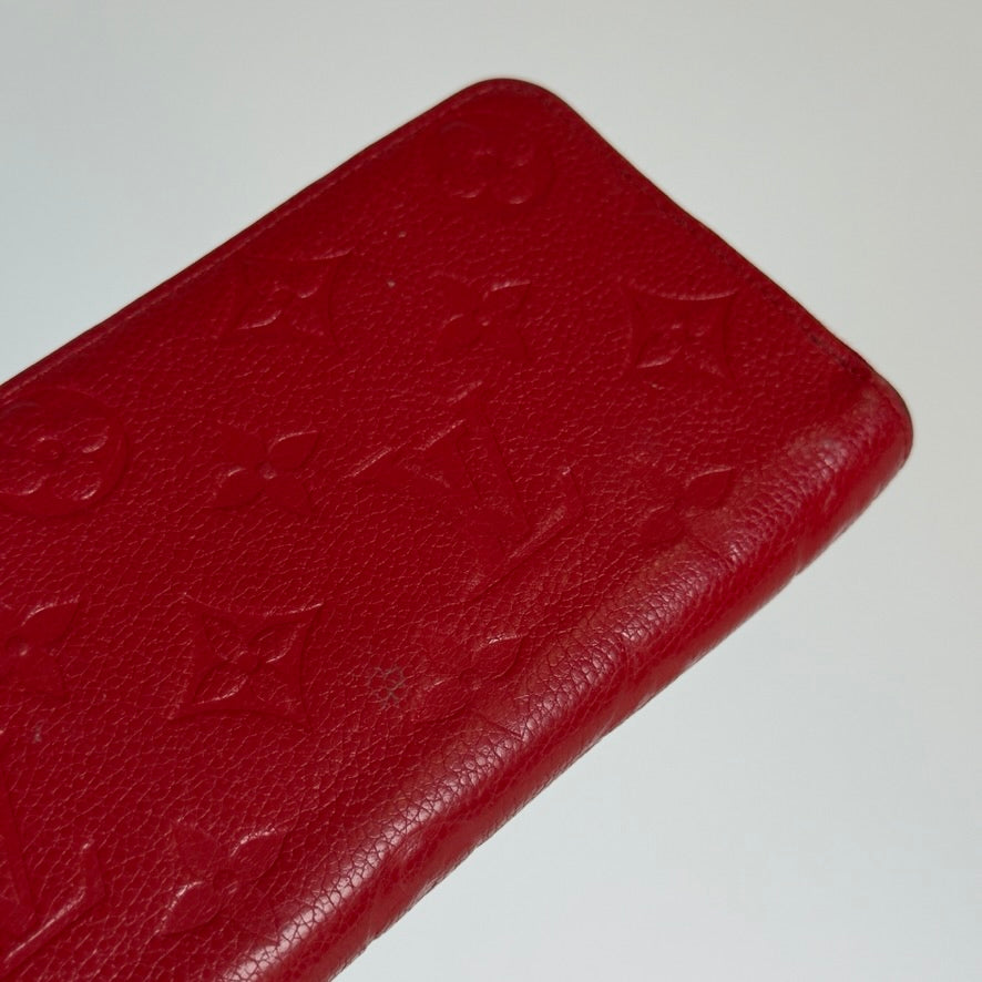 Louis Vuitton Empreinte Zippy Wallet Red - Queen May