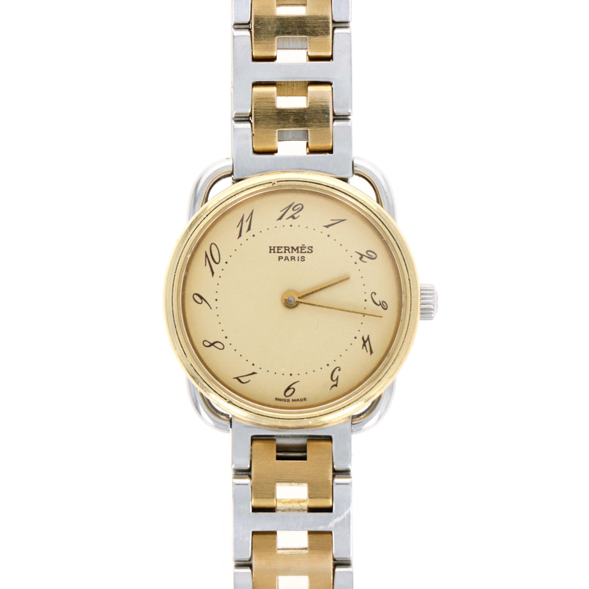 Vintage Hermes Arceau Watch Two Tone