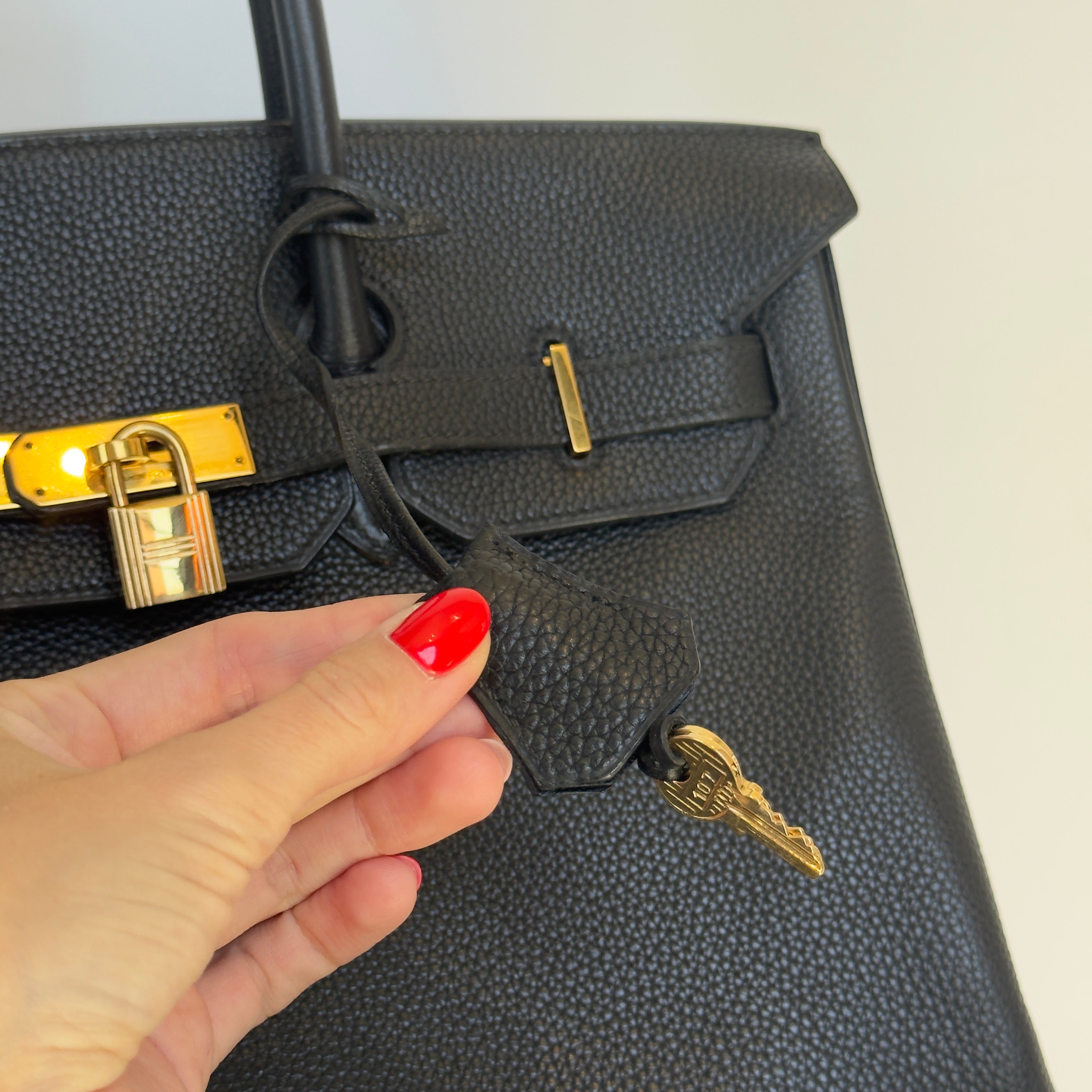 Hermes 2004 Birkin 35 Togo Leather Black With Gold Hardware - Queen May