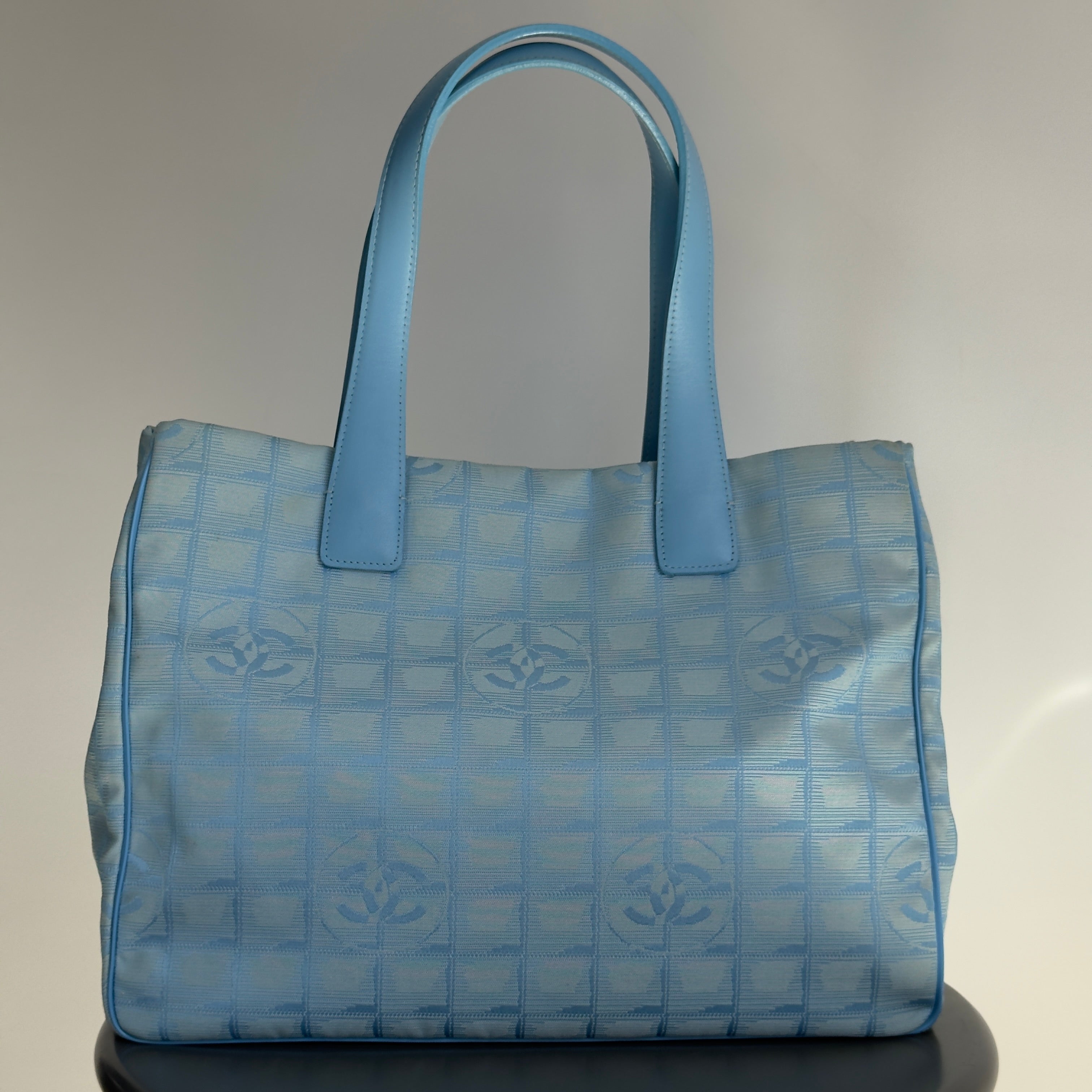 Chanel Travel Ligne Tote Blue - Queen May