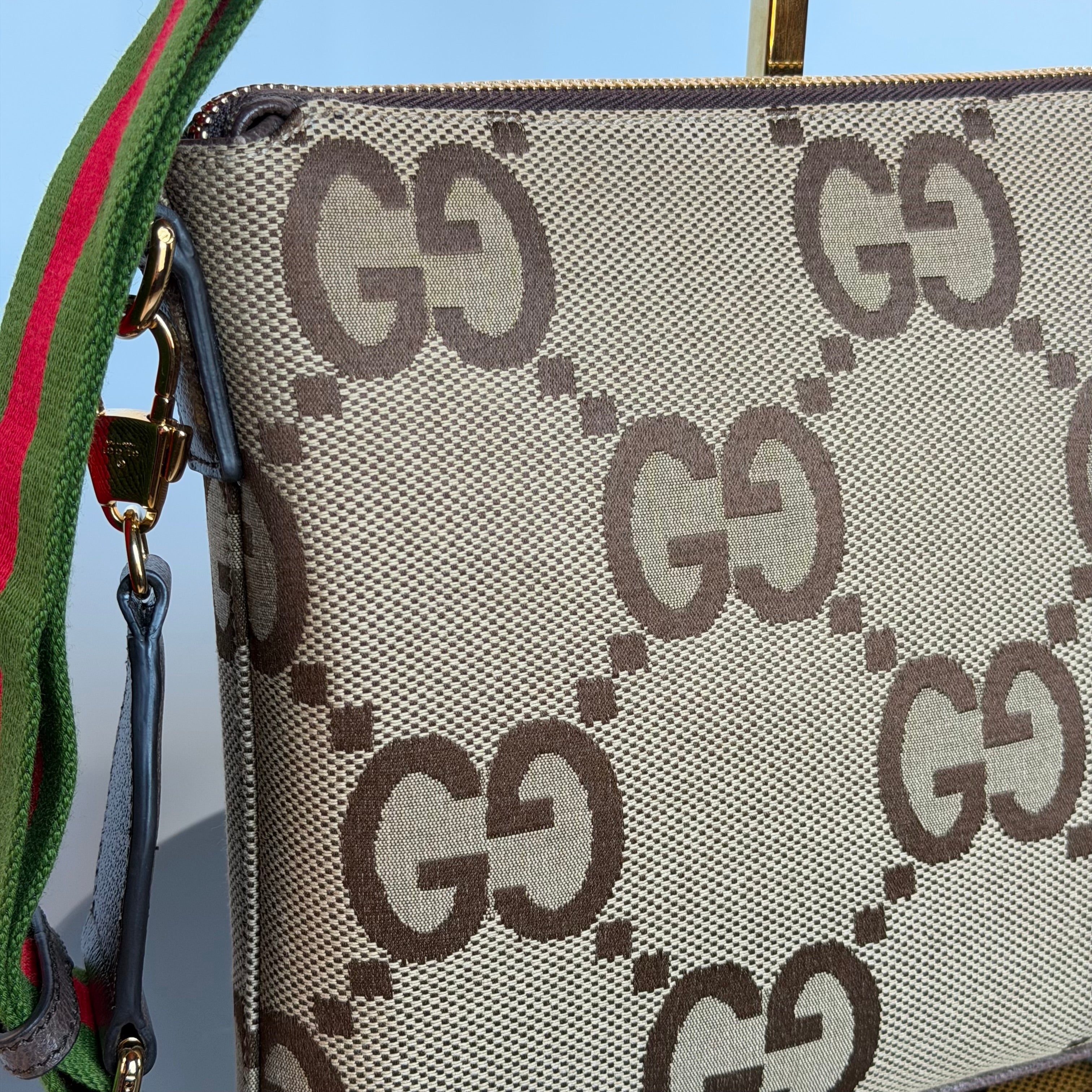Gucci Web Shoulder Bag Jumbo