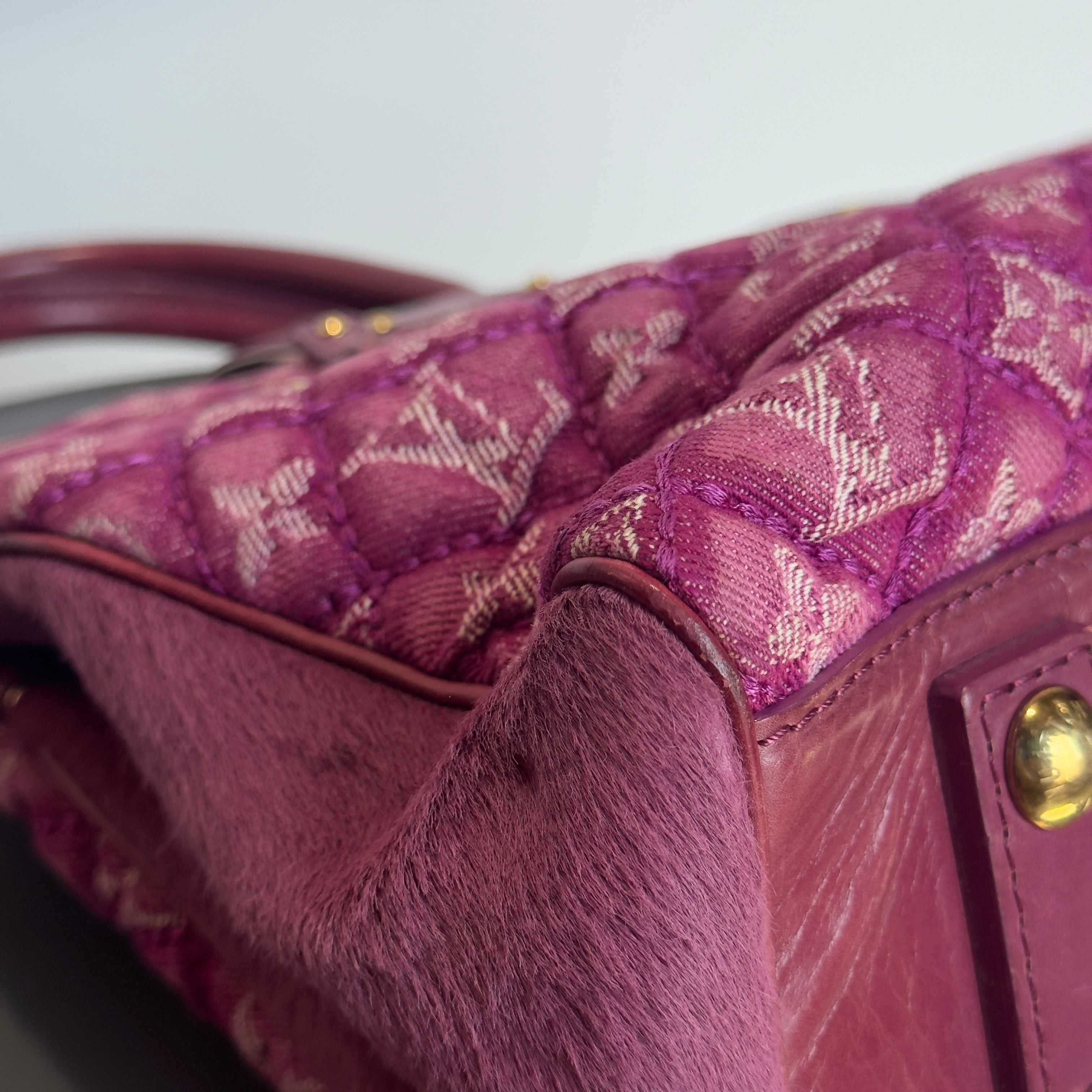 Limited Edition Louis Vuitton Pink Denim Linda Bag