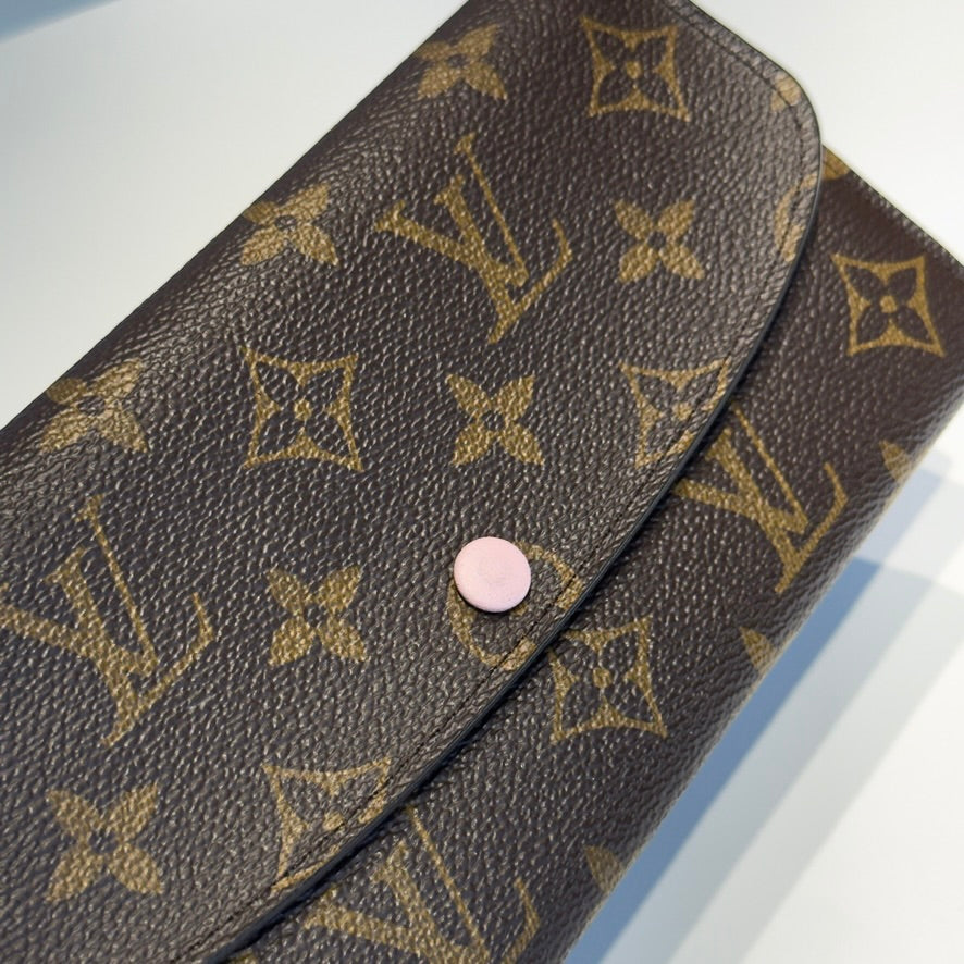 Louis Vuitton Rose Ballerine Monogram Emilie Wallet - Queen May