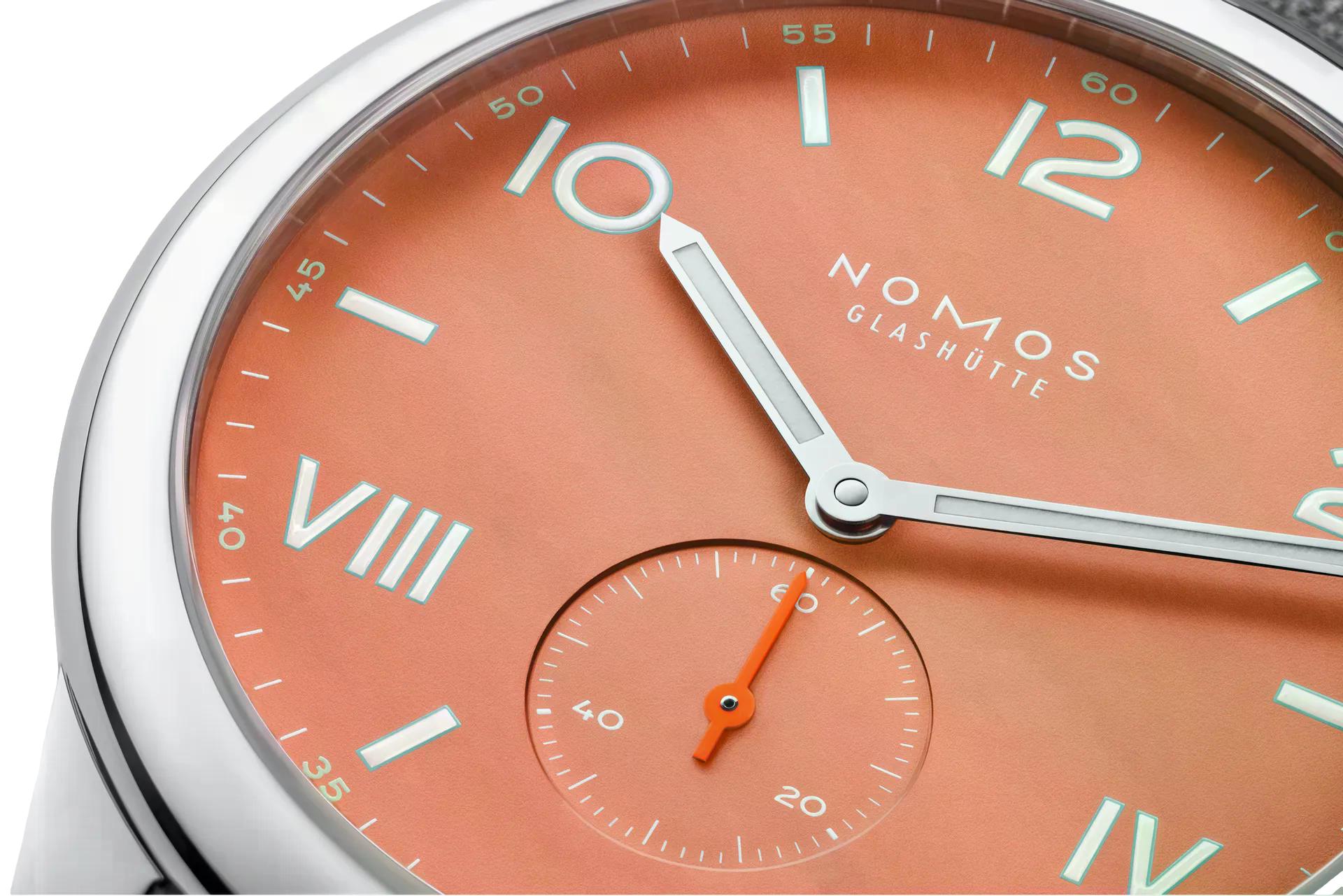 Nomos Glashütte Club Campus 38 Cream Coral Steel Back - Queen May
