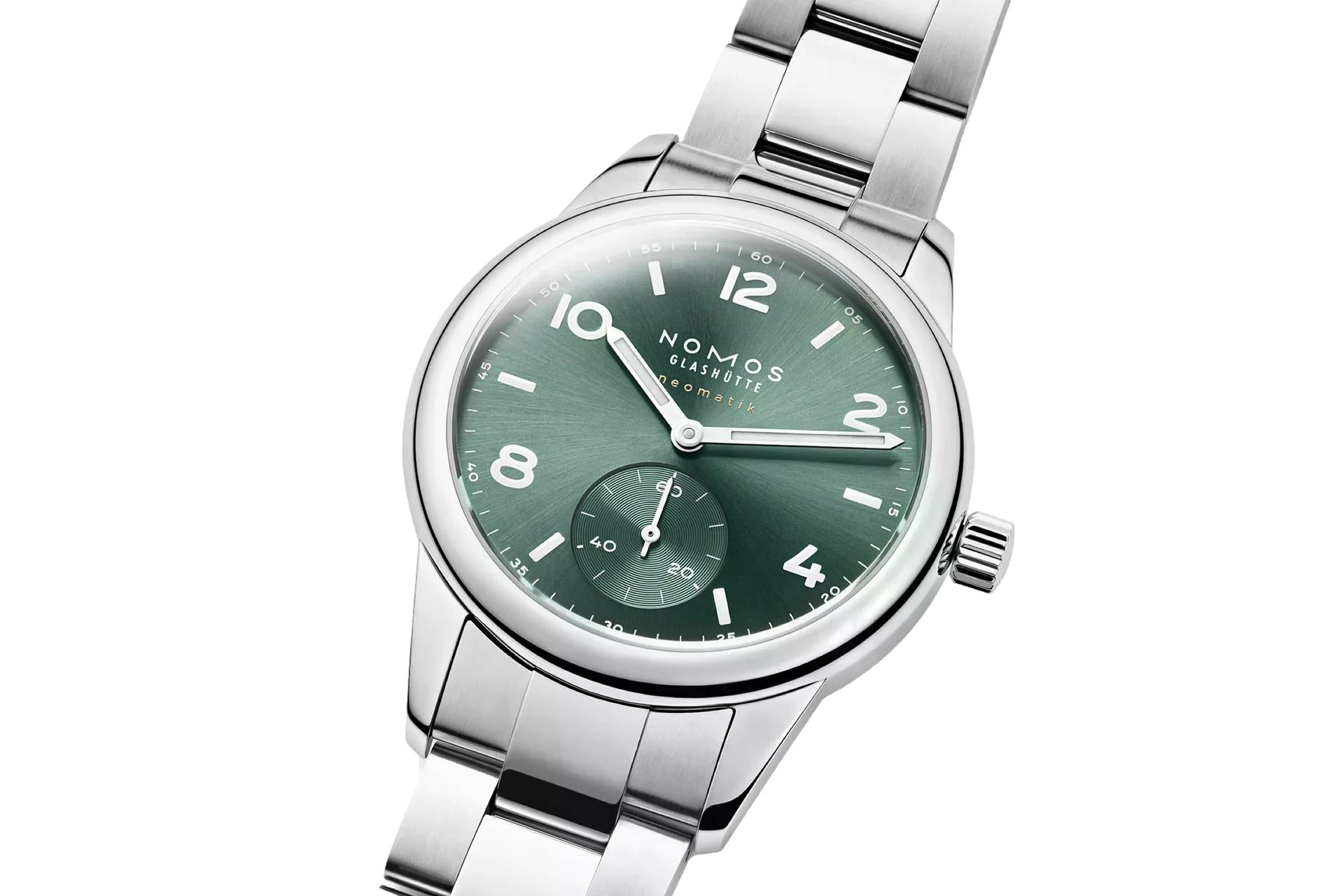 Nomos Glashütte Club Sport 37 Neomatik Petrol Sapphire Crystal Back - Queen May