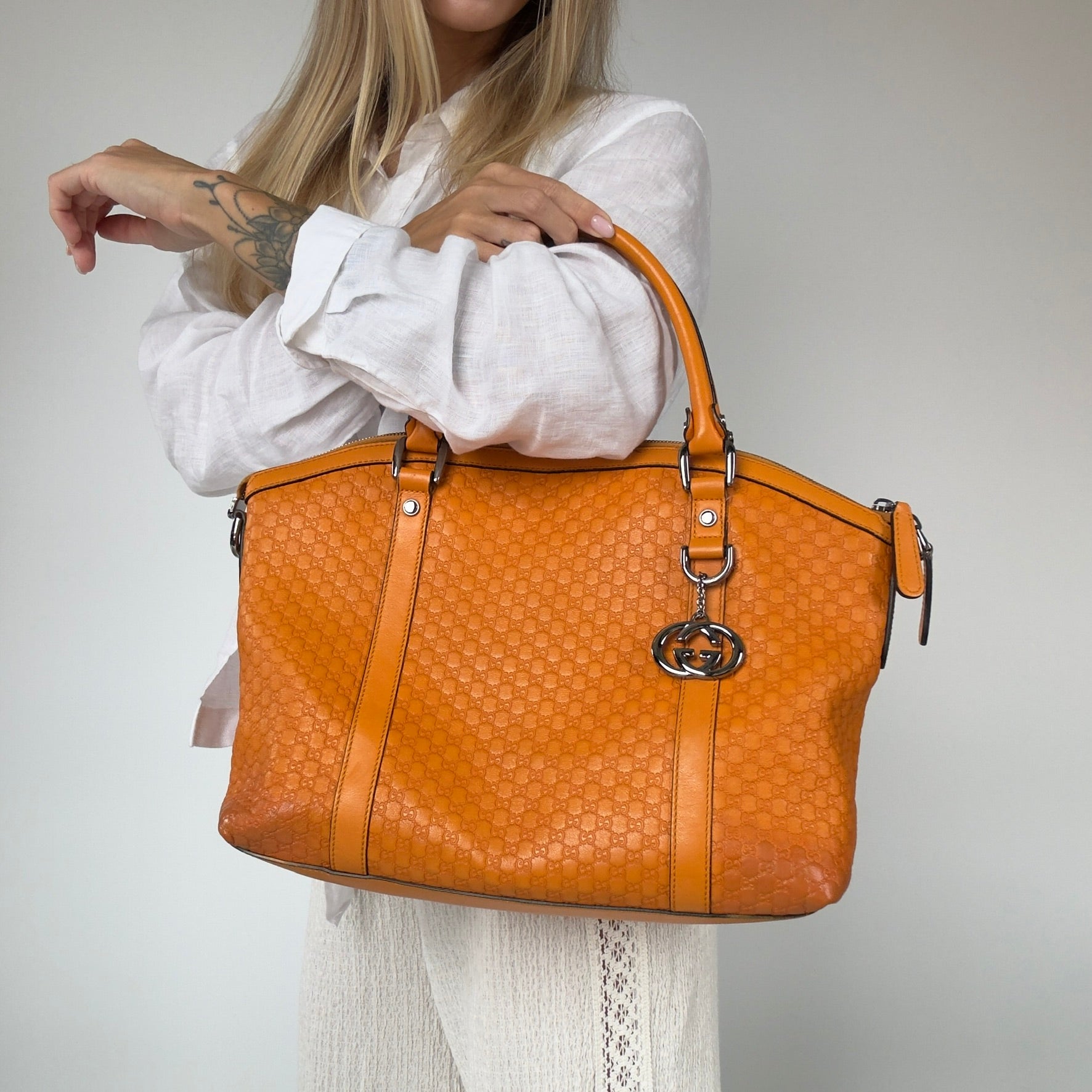 Gucci Soft Micro Guccissima Dome Satchel - Queen May