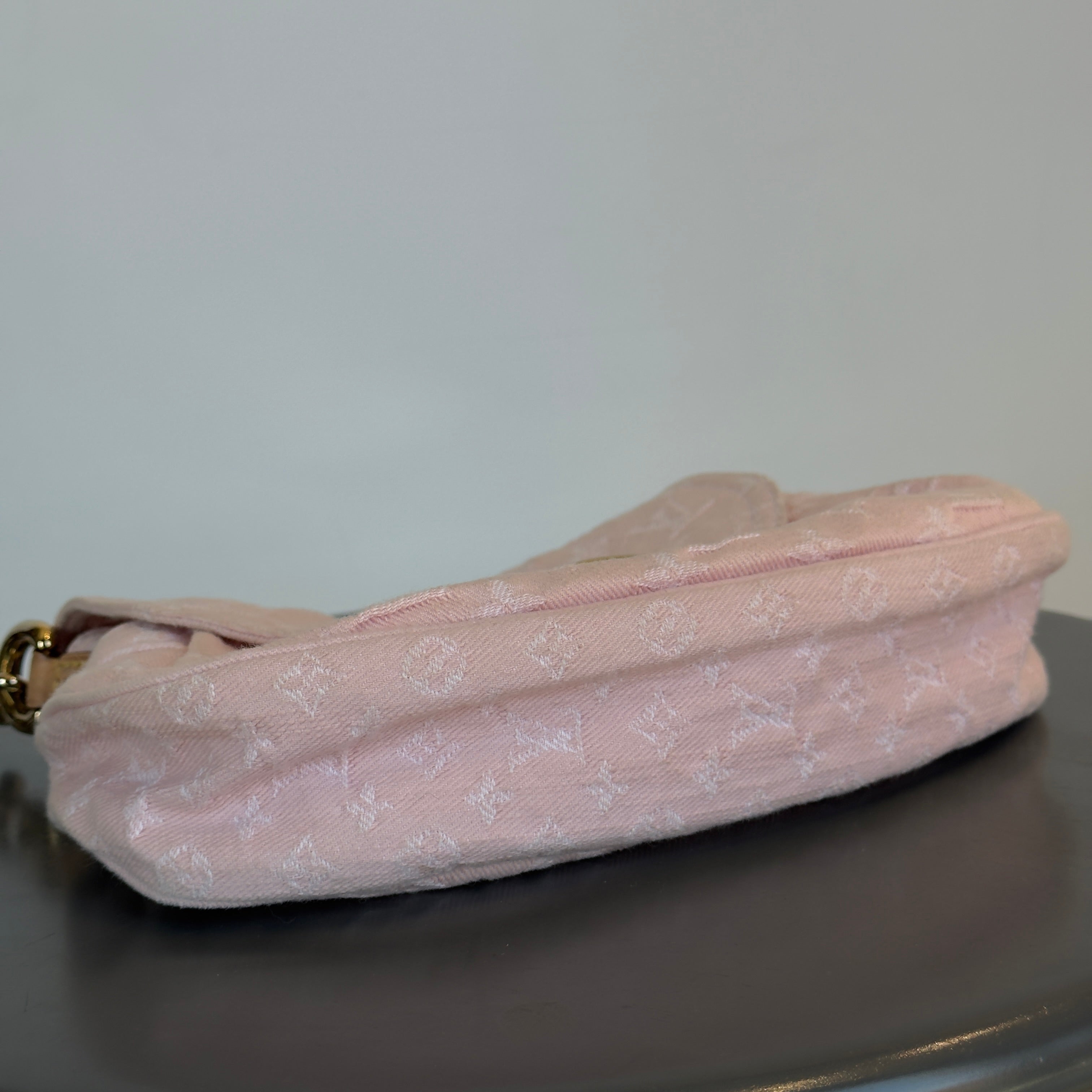 Louis Vuitton Pink Sunset Denim Monogram Bag - Queen May