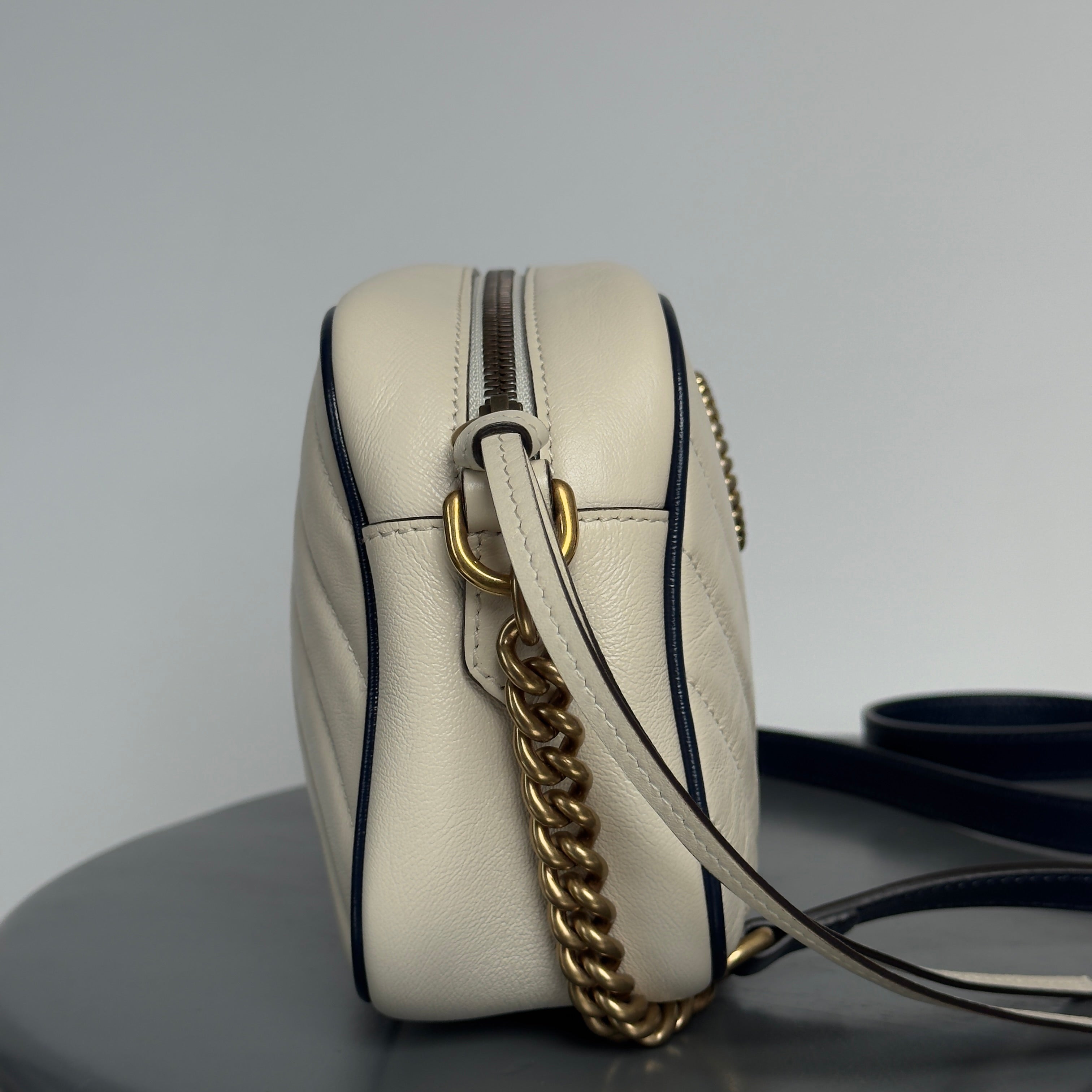 Gucci Double G Marmont Small Cream - Queen May