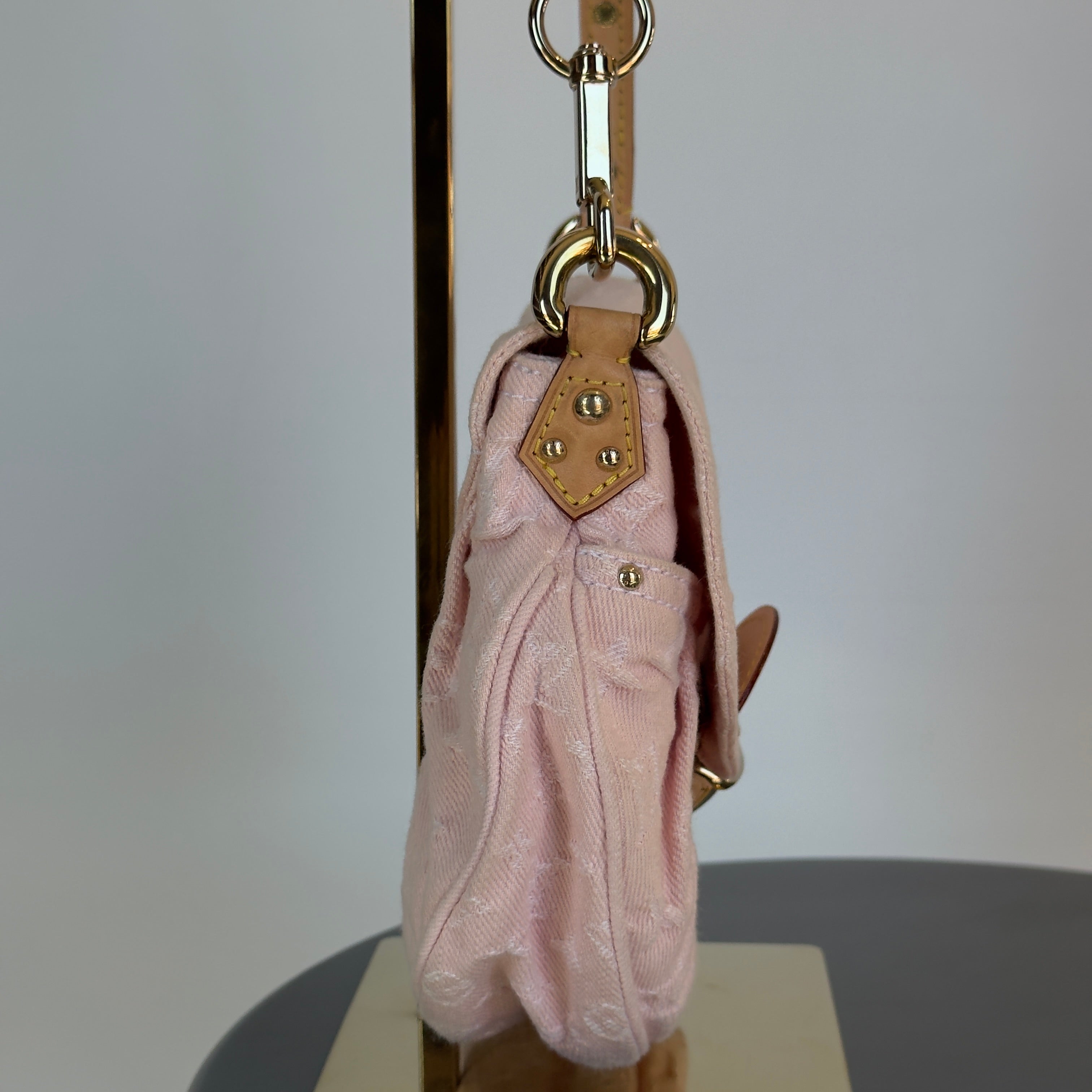 Louis Vuitton Pink Sunset Denim Monogram Bag - Queen May